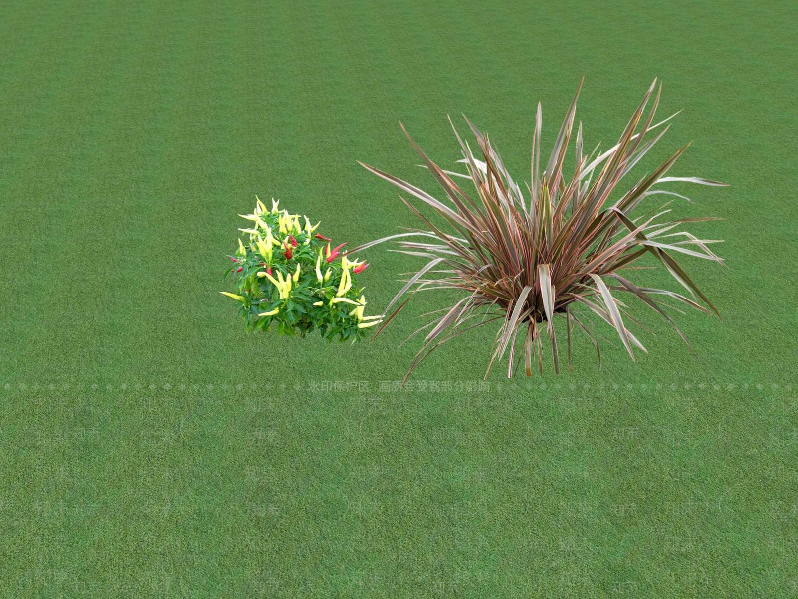 2D花草SU模型下载【ID:1201446394】