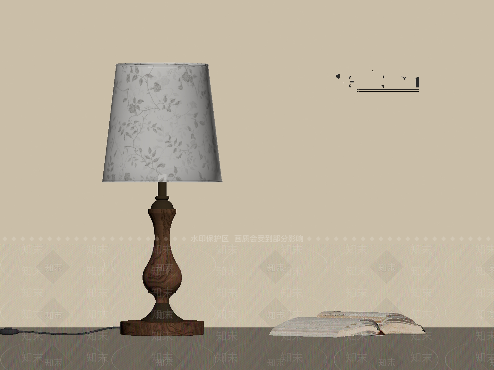法式中古台灯SU模型下载【ID:1201447434】