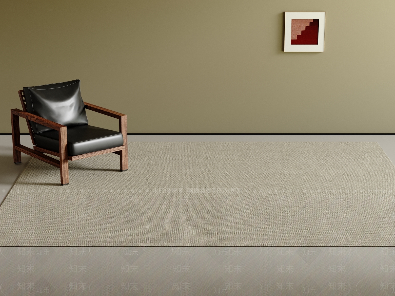 现代中古地毯3D模型下载【ID:1201448327】
