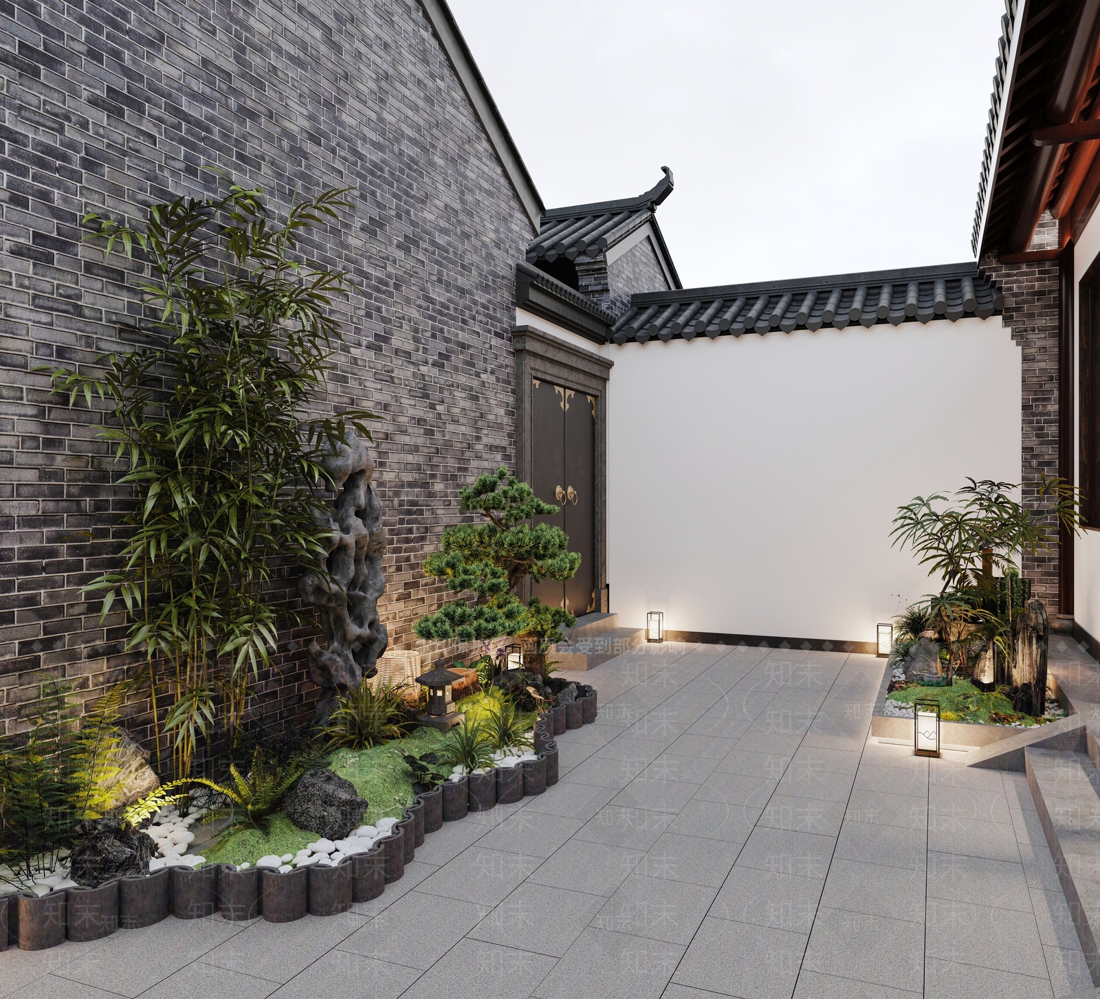新中式民宿3D模型下载【ID:1201449275】