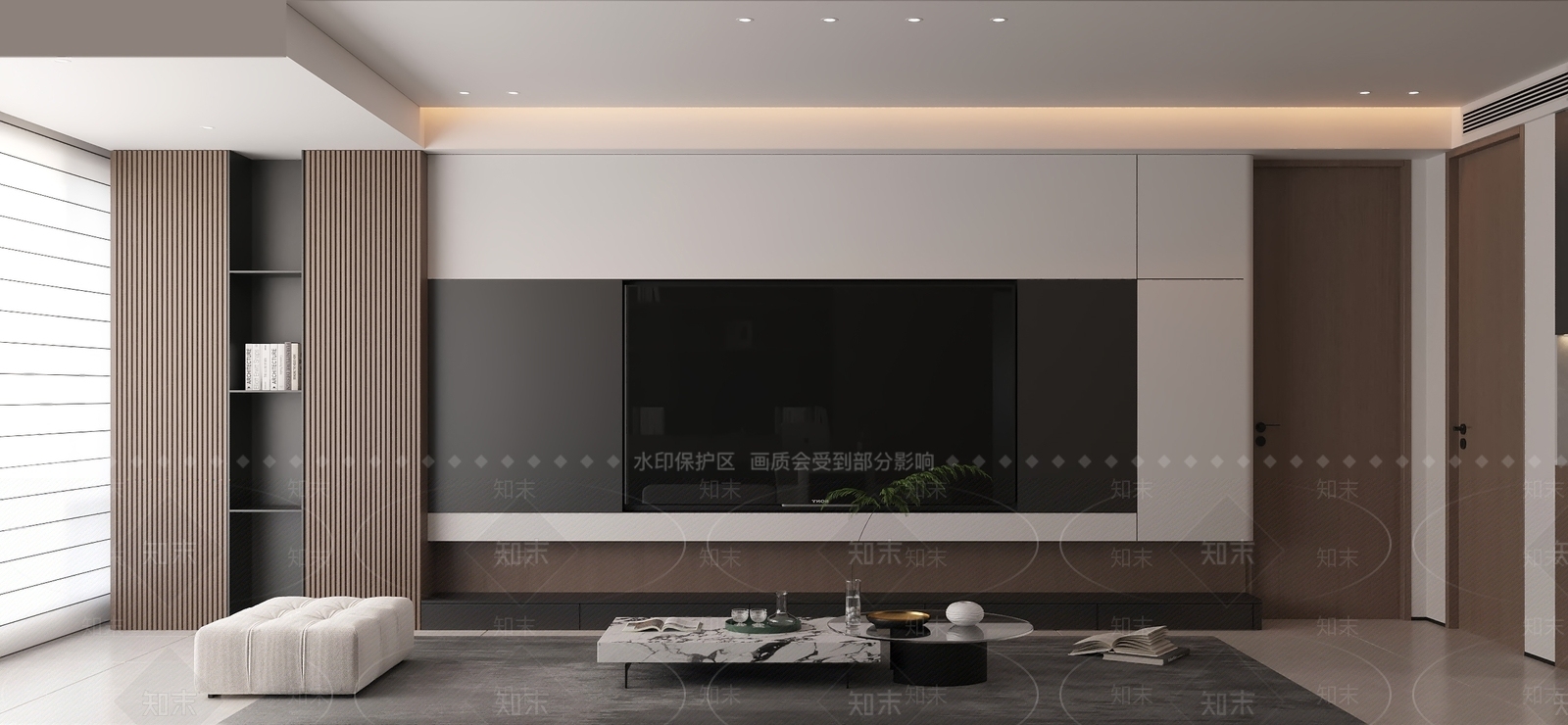 现代意式家居客厅3D模型下载【ID:1201453038】