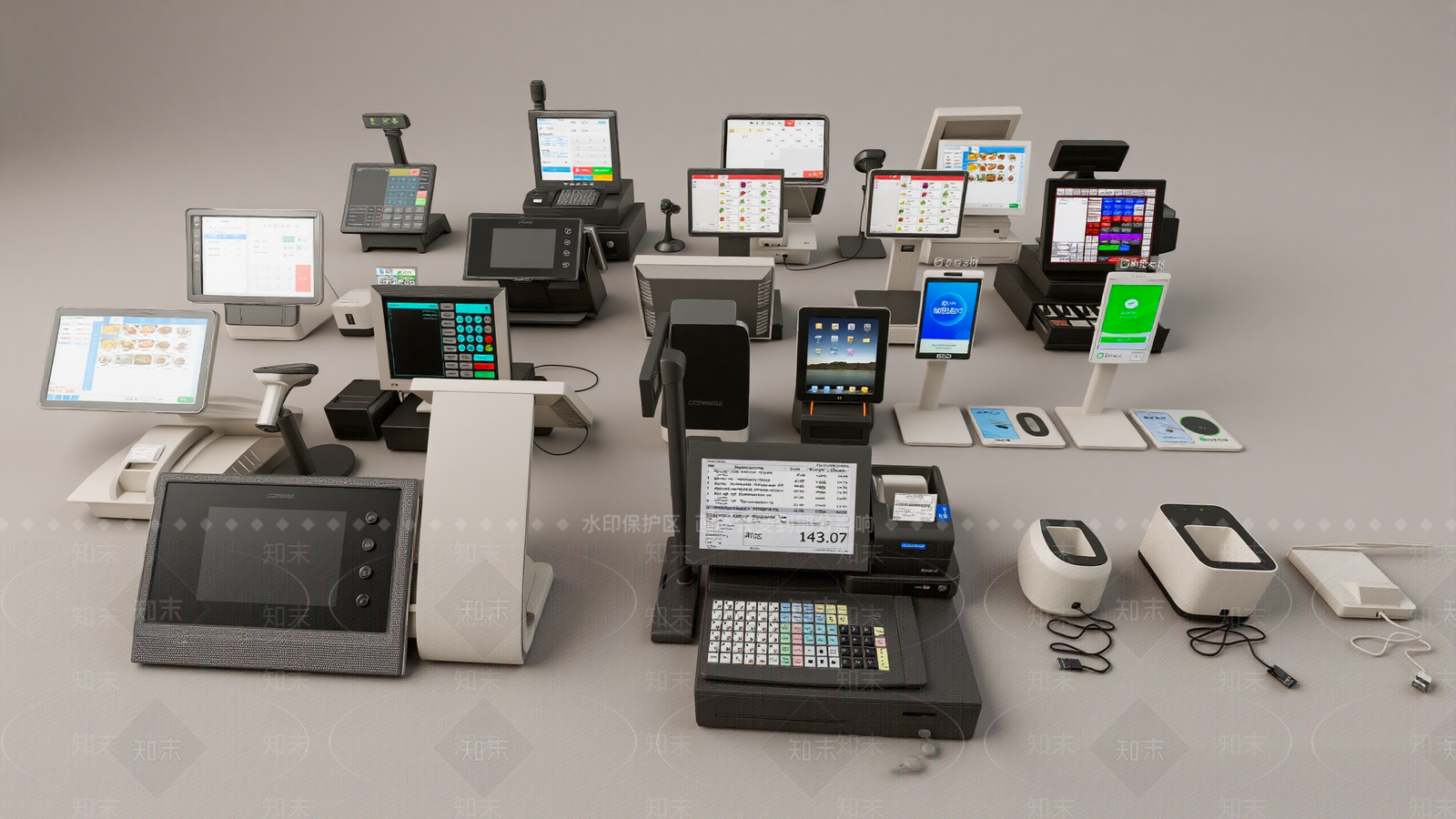 收银台3D模型下载【ID:1201459816】