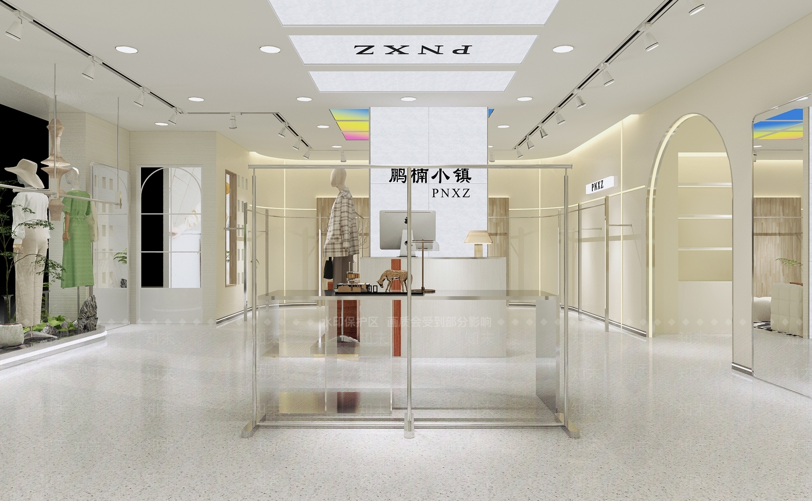 现代服装店3D模型下载【ID:1201462072】