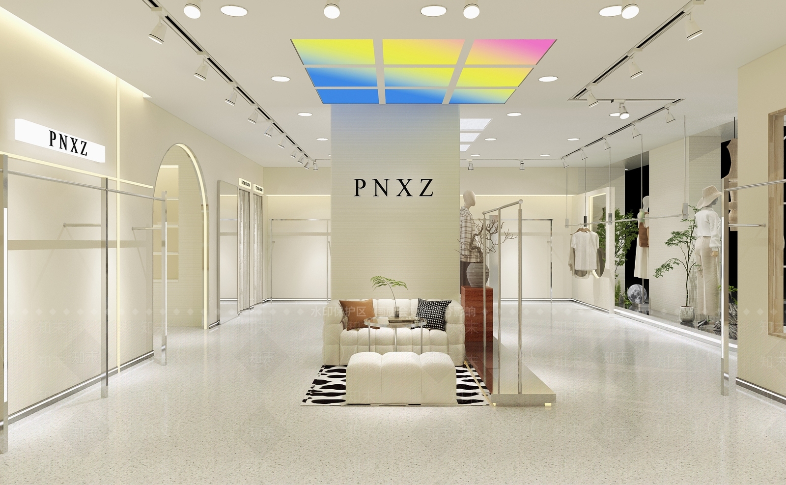 现代服装店3D模型下载【ID:1201462072】