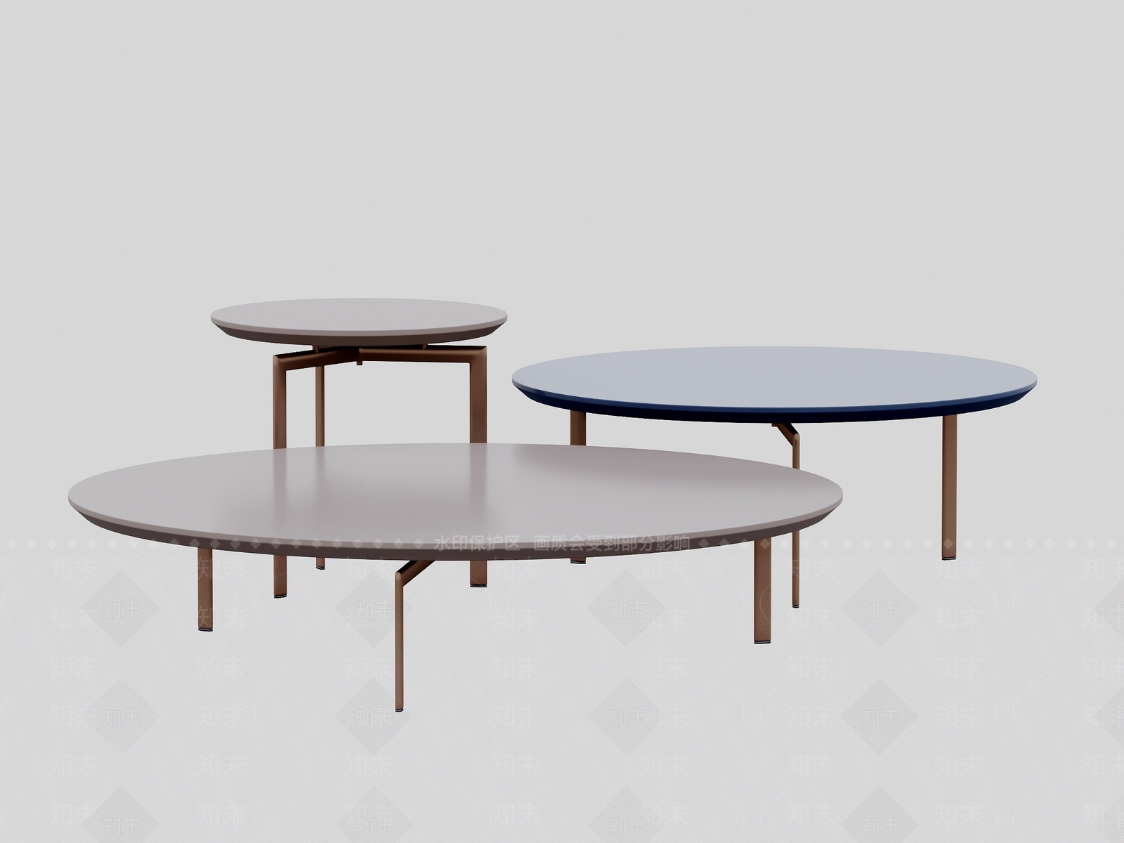 现代简约茶几3D模型下载【ID:1201463729】