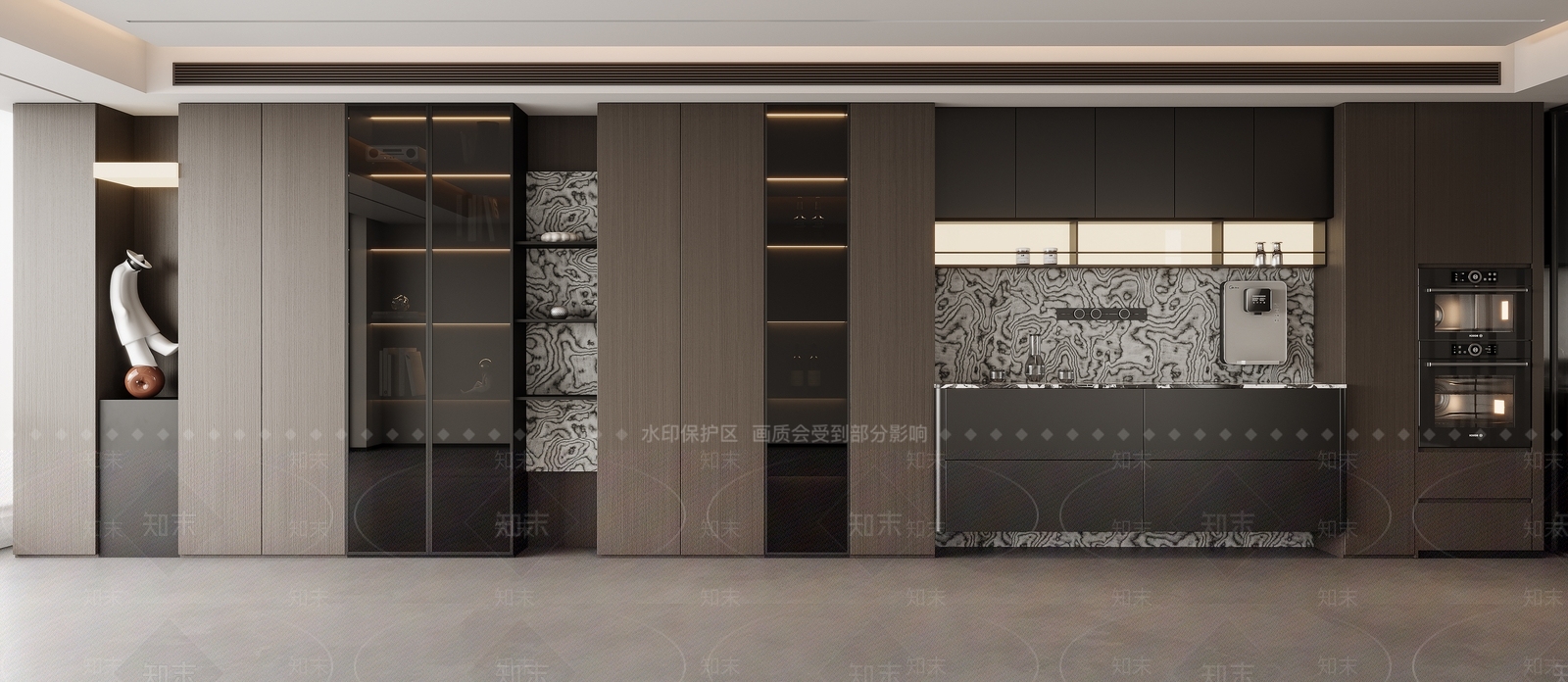 现代酒柜3D模型下载【ID:1201465203】