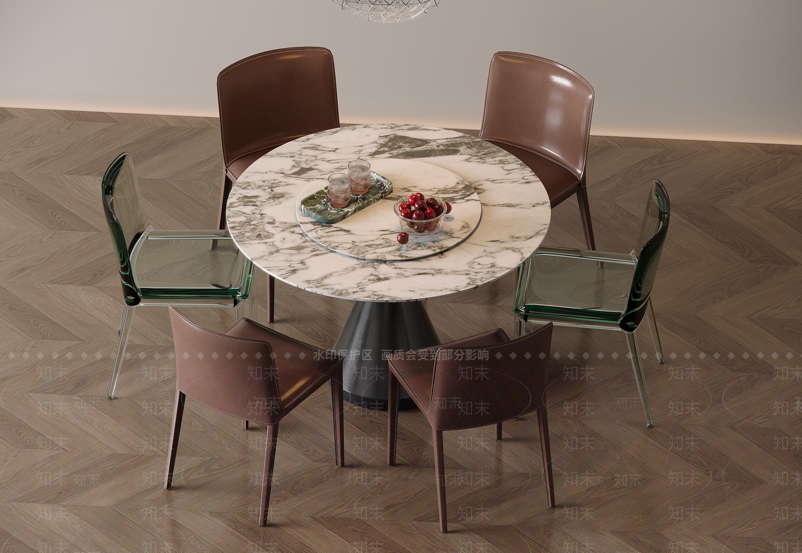 现代意式餐桌3D模型下载【ID:1201466137】