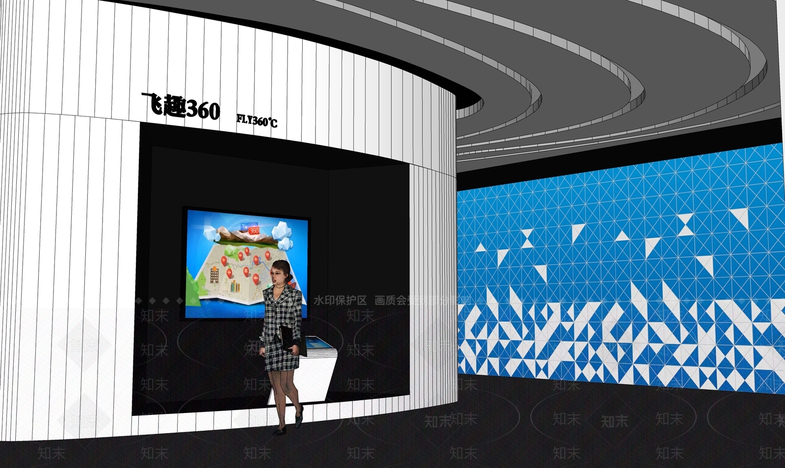 现代其他展厅SU模型下载【ID:1201469585】