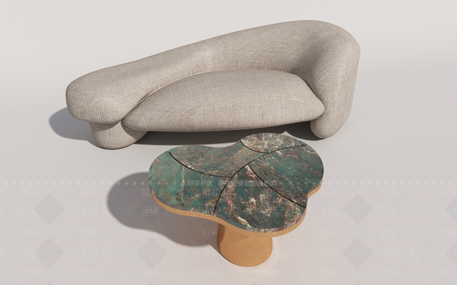 轻奢现代多人沙发3D模型下载【ID:1201470263】