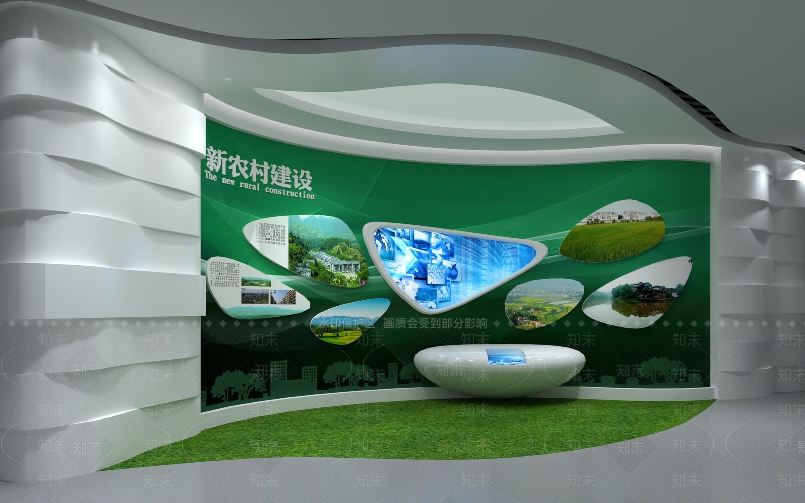 现代简约其他展厅3D模型下载【ID:1201472158】