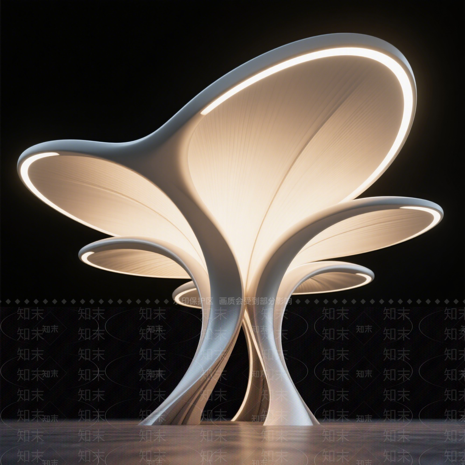 现代廊架SU模型下载【ID:1201474625】