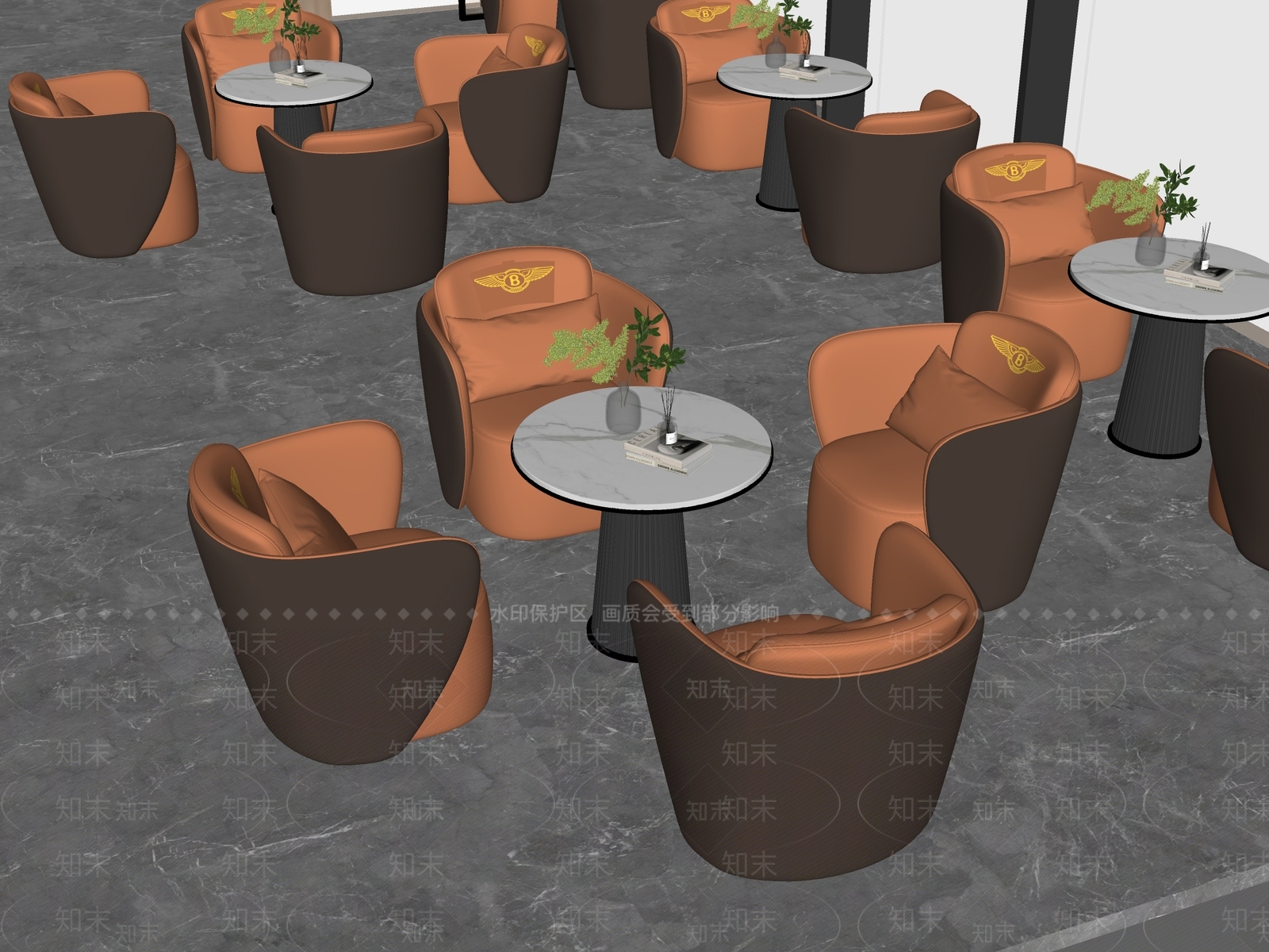 现代轻奢卡座沙发SU模型下载【ID:1201476406】