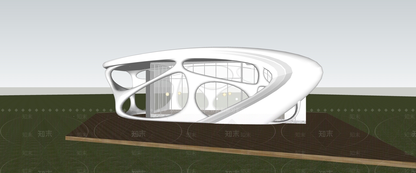 现代新中式其他公共建筑SU模型下载【ID:1201476919】