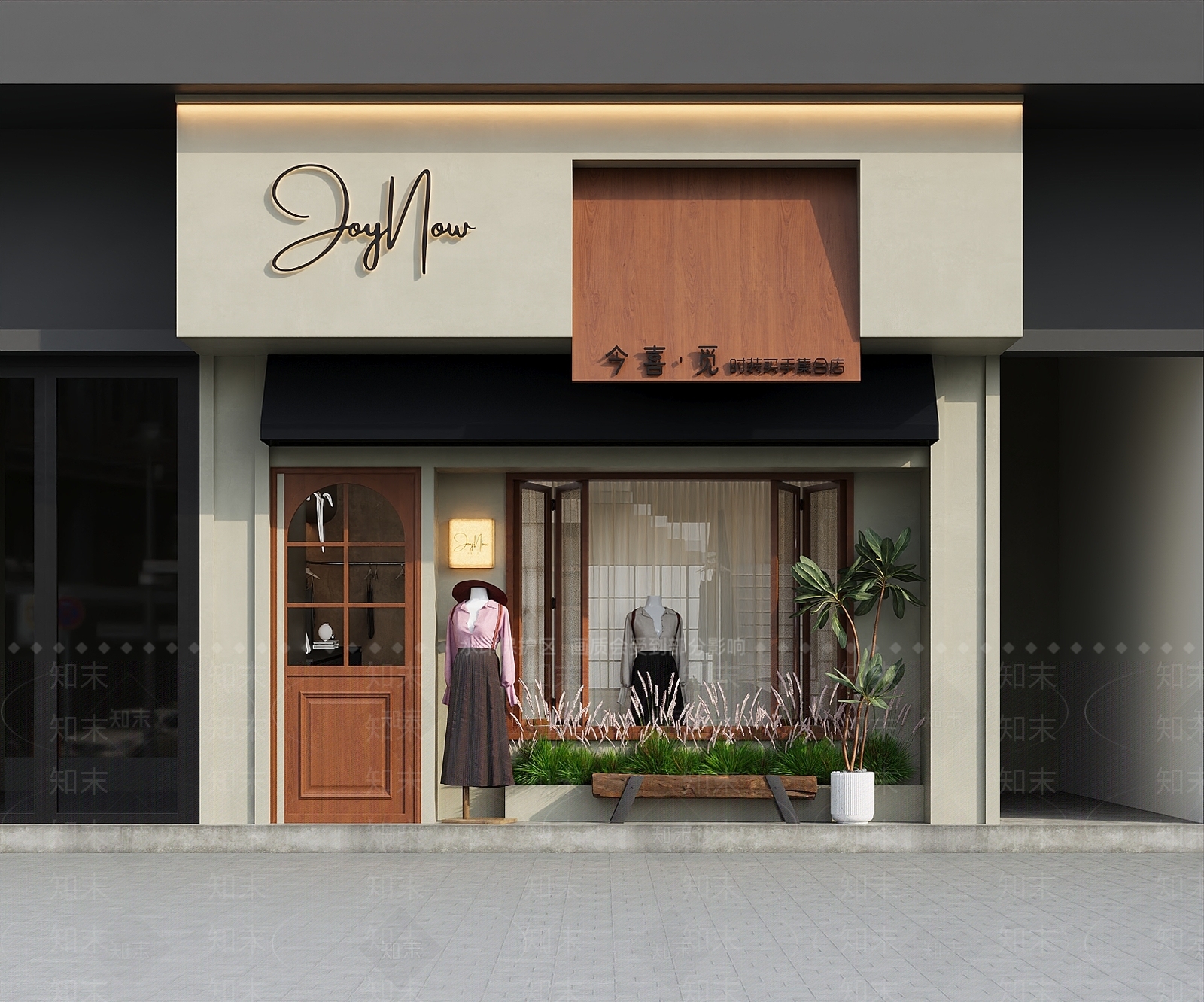 现代服装店3D模型下载【ID:1201477056】