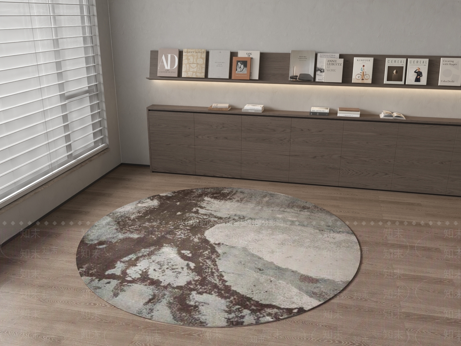 现代新中式地毯3D模型下载【ID:1201478928】