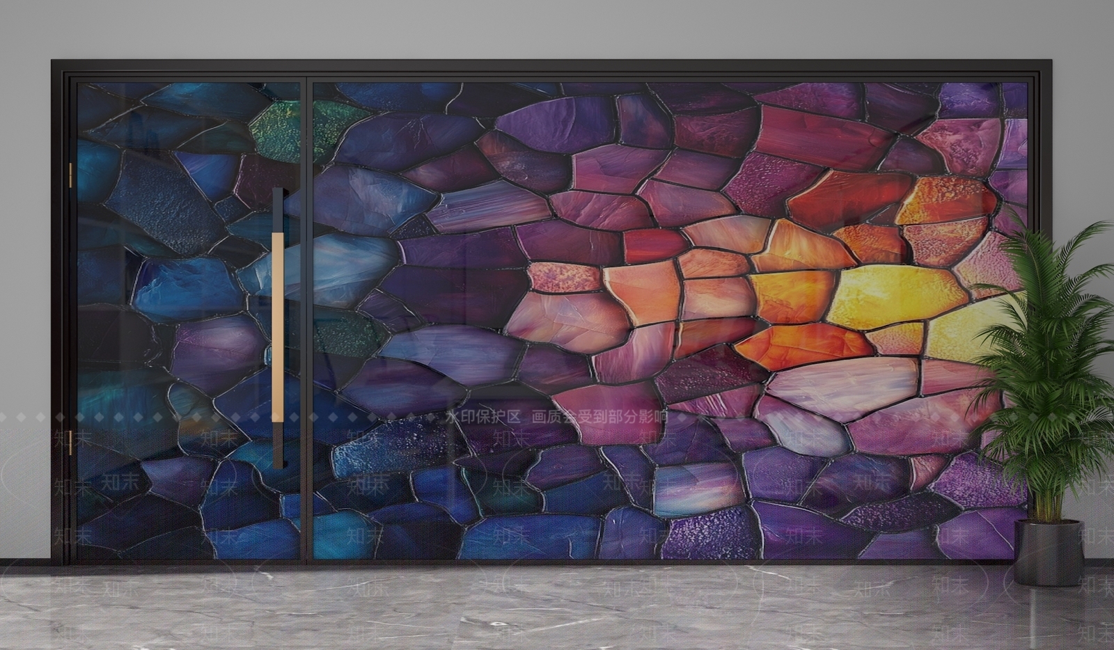 现代隔断3D模型下载【ID:1201484358】