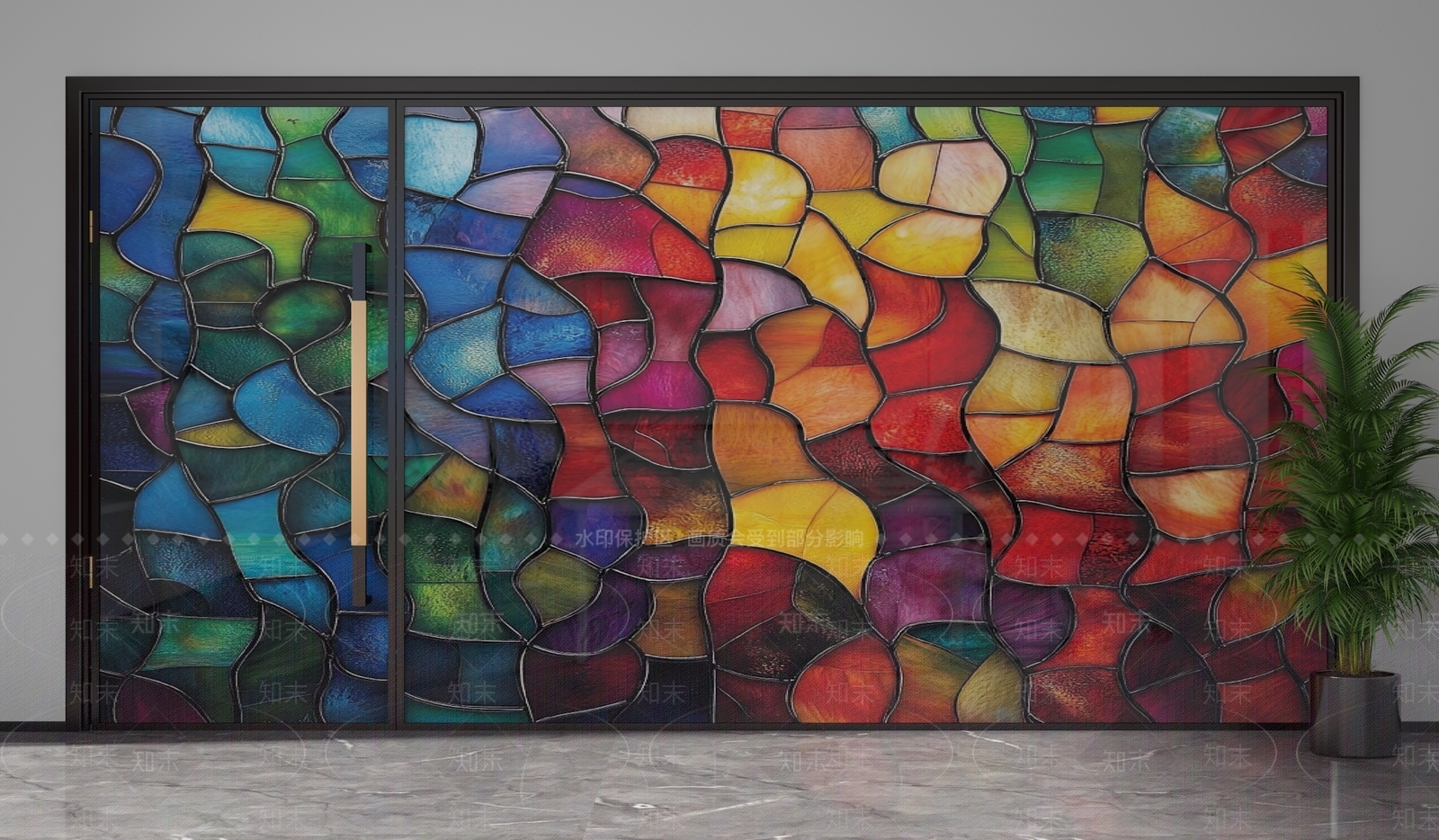 现代隔断3D模型下载【ID:1201484580】