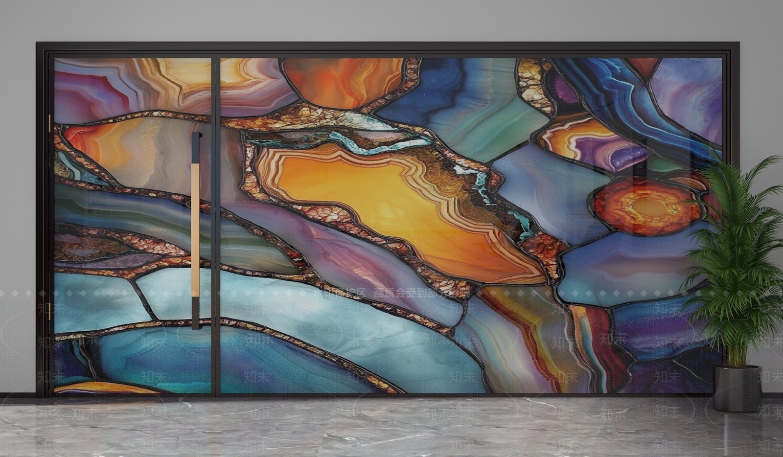 现代隔断3D模型下载【ID:1201484505】