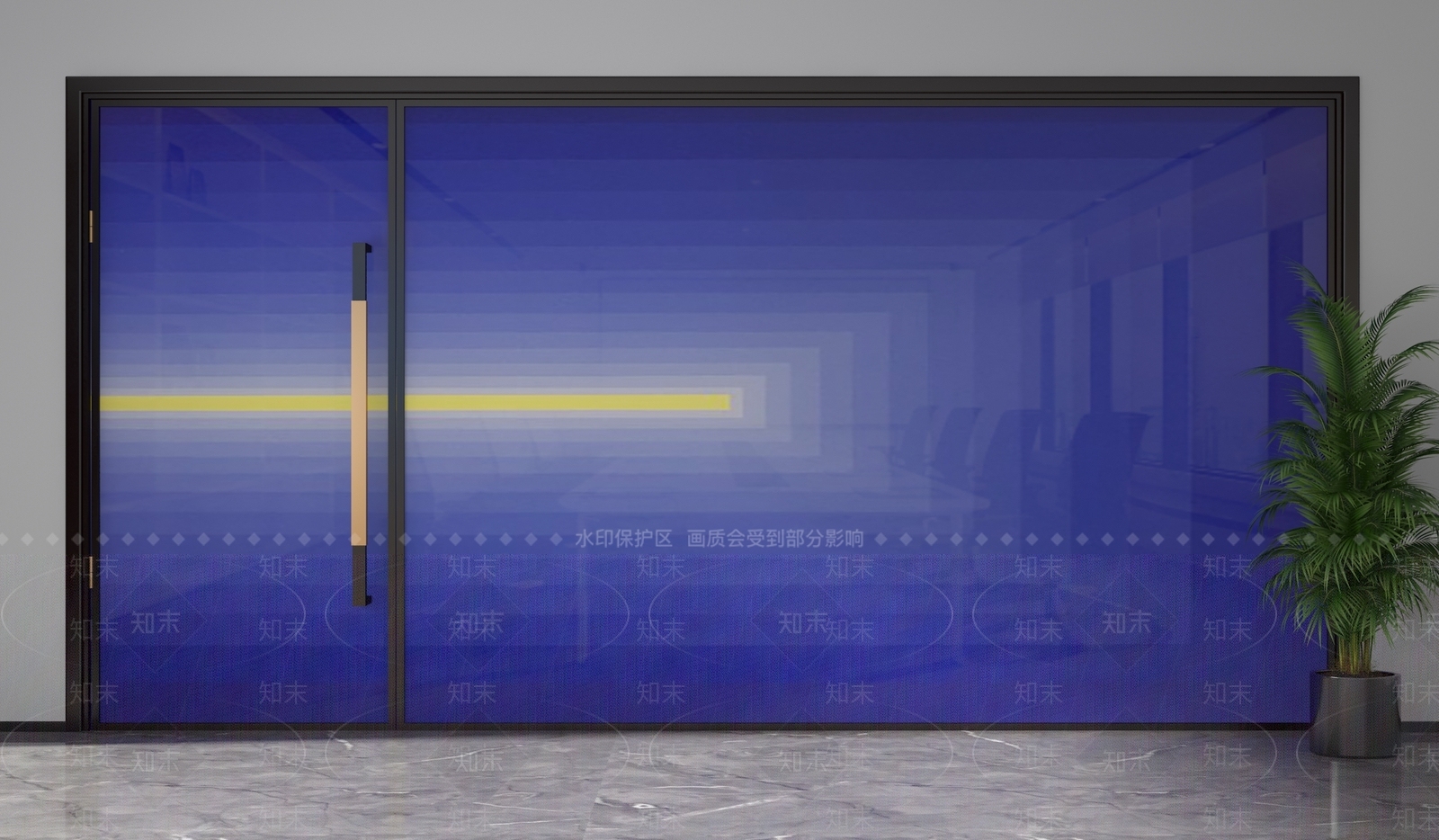 现代隔断3D模型下载【ID:1201484694】
