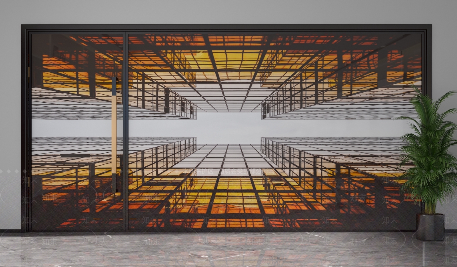 现代隔断3D模型下载【ID:1201484646】
