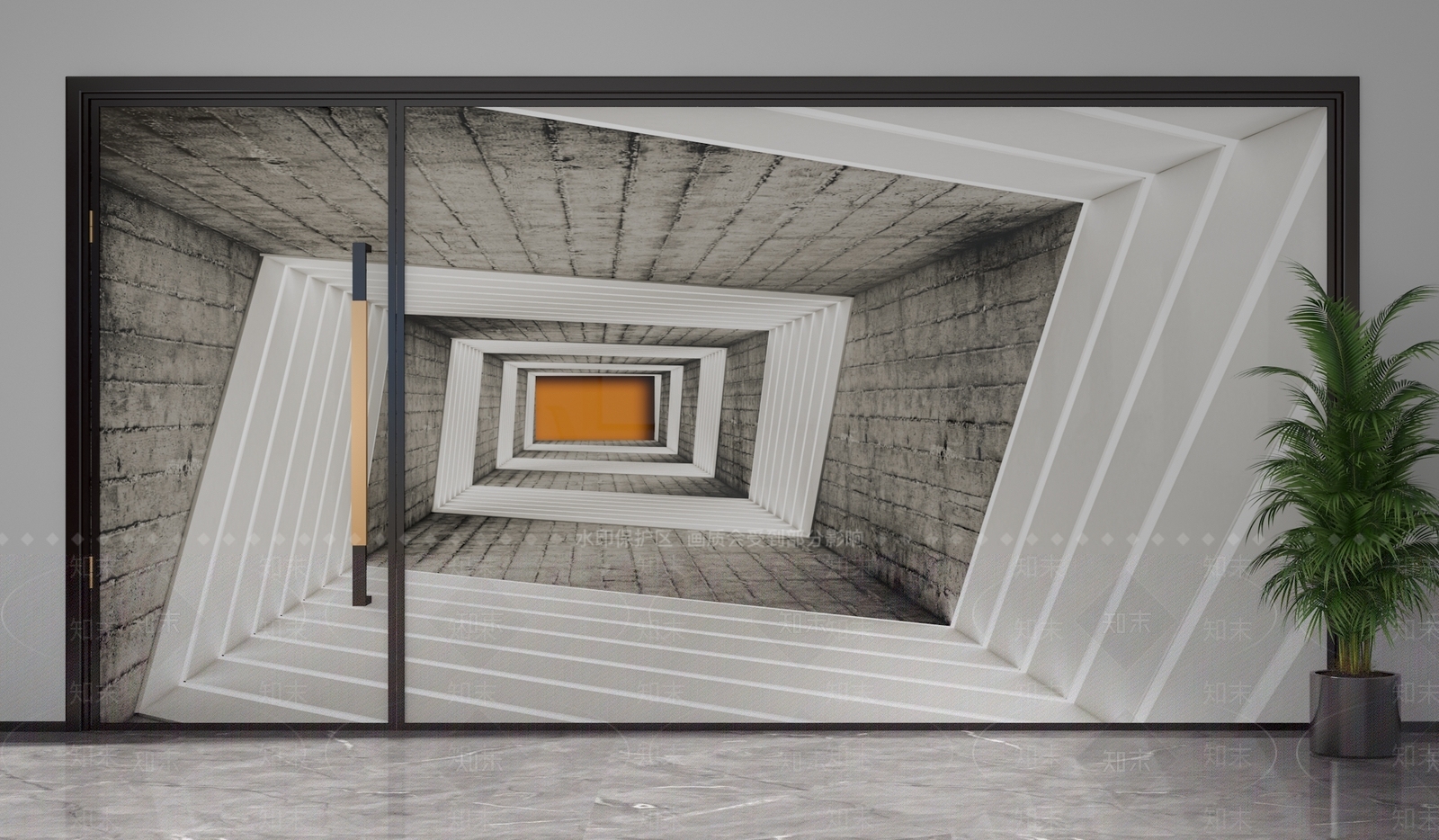 现代隔断3D模型下载【ID:1201484629】