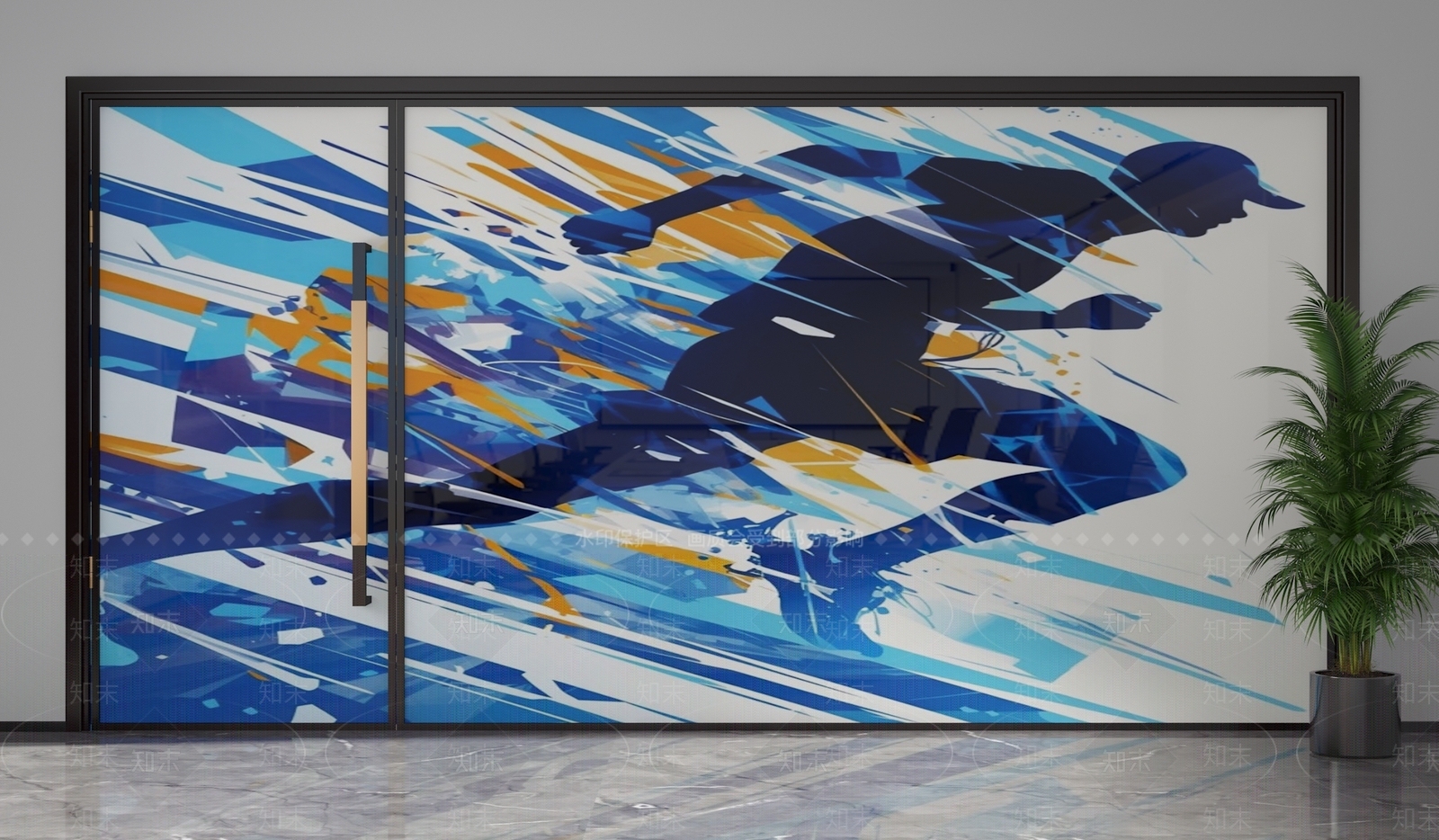 现代隔断3D模型下载【ID:1201484759】