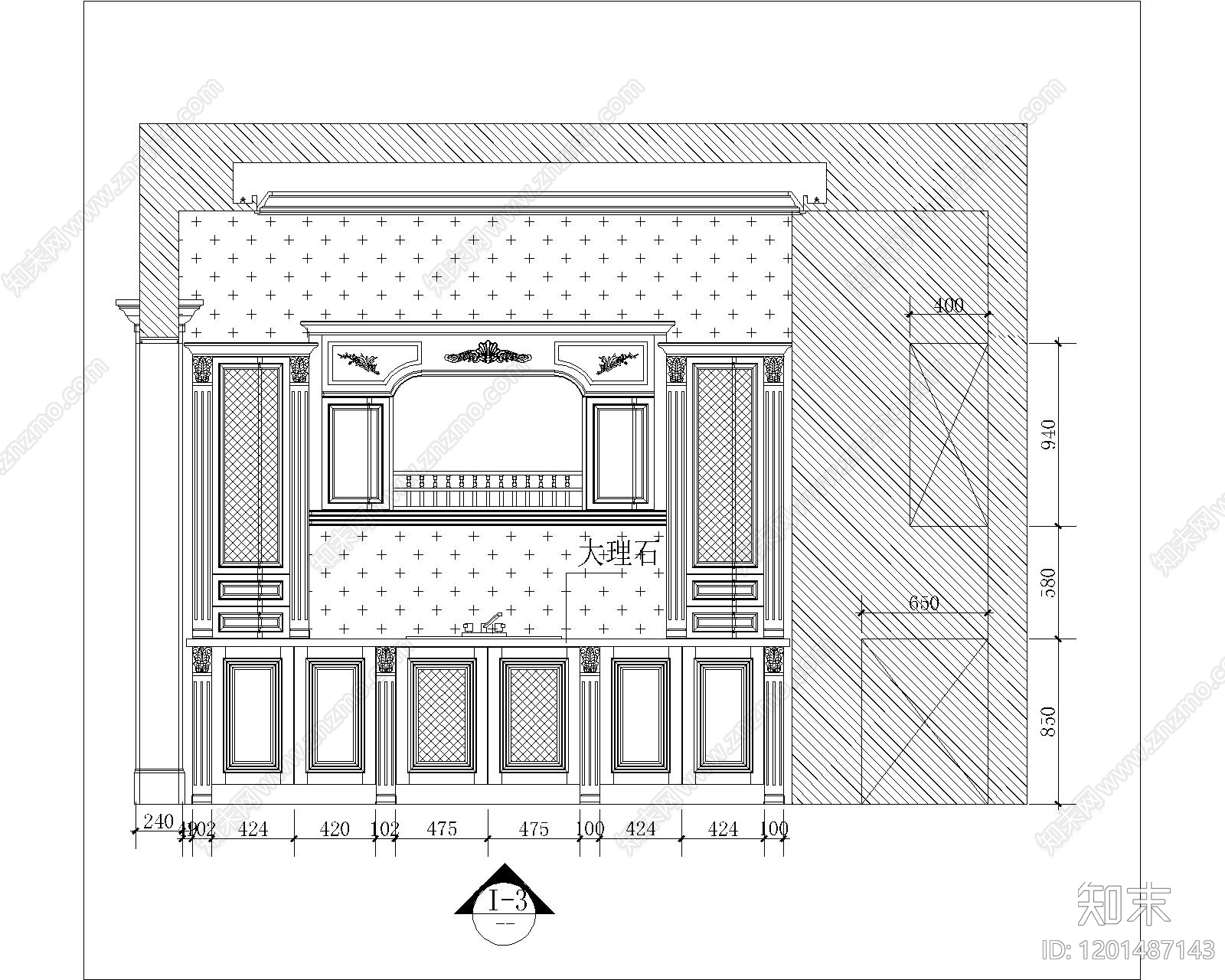 展览展厅家具施工图下载【ID:1201487143】