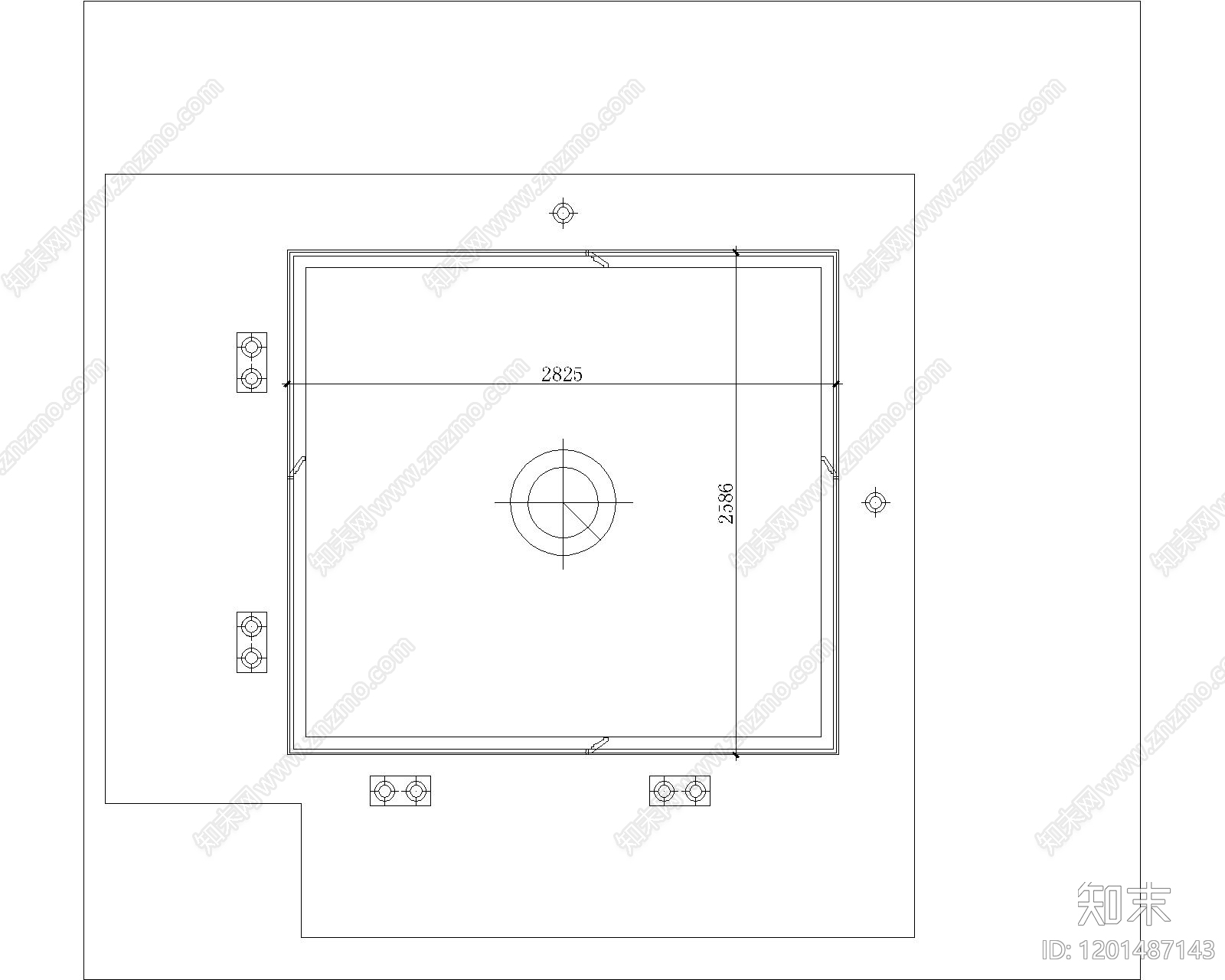 展览展厅家具cad施工图下载【ID:1201487143】