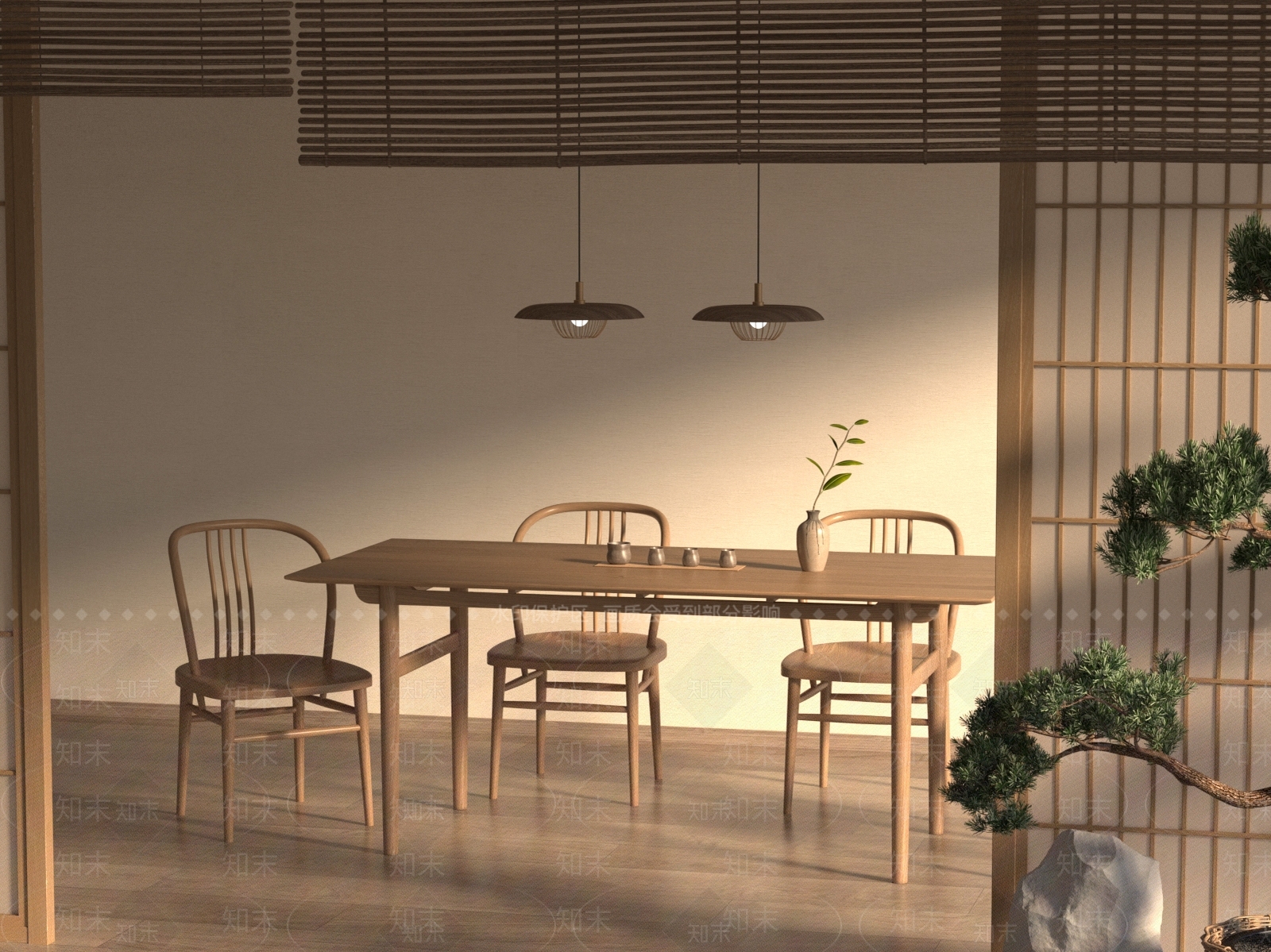新中式中式茶桌椅3D模型下载【ID:1201487923】