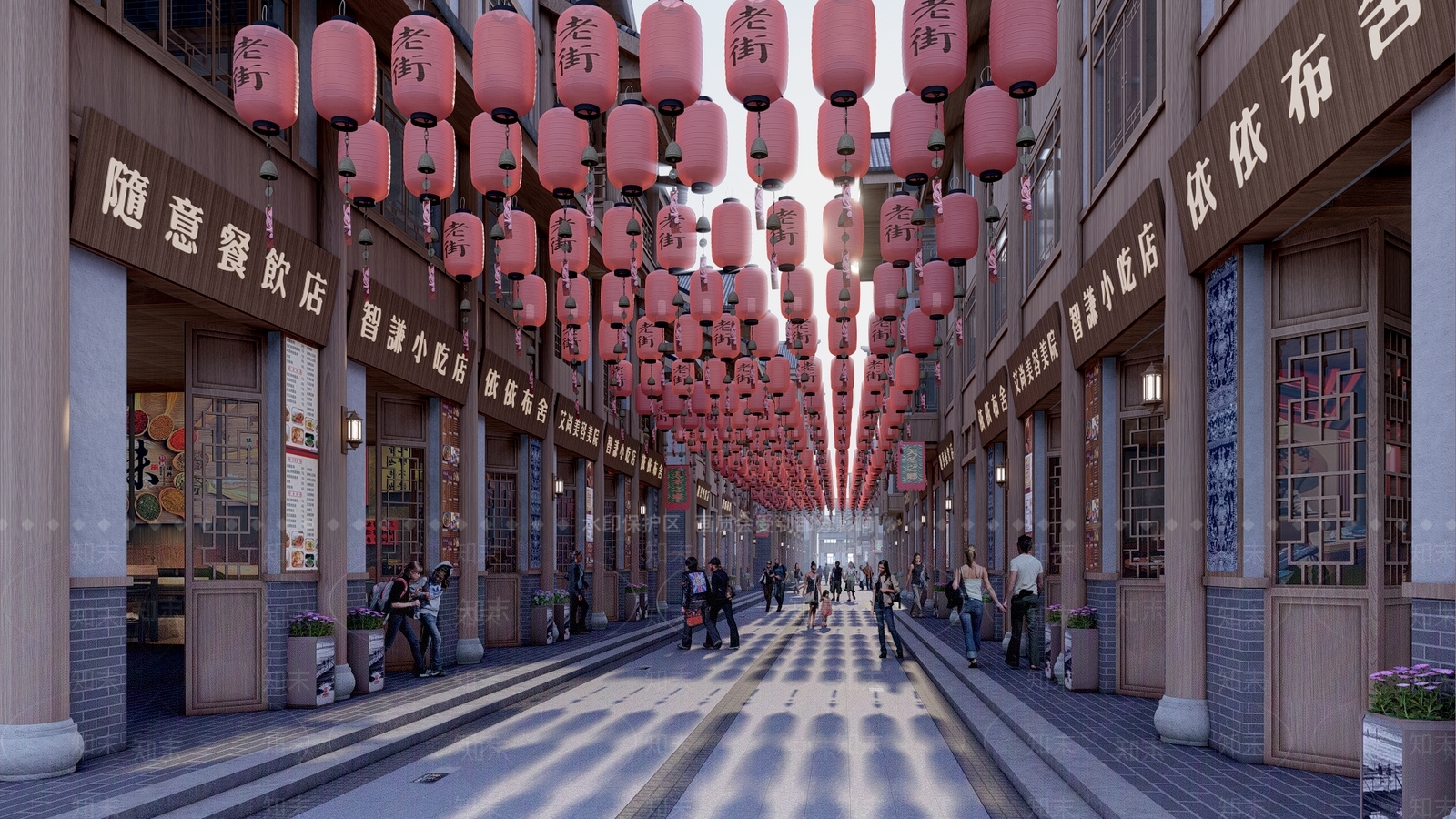 新中式风格建筑SU模型下载【ID:1201492362】