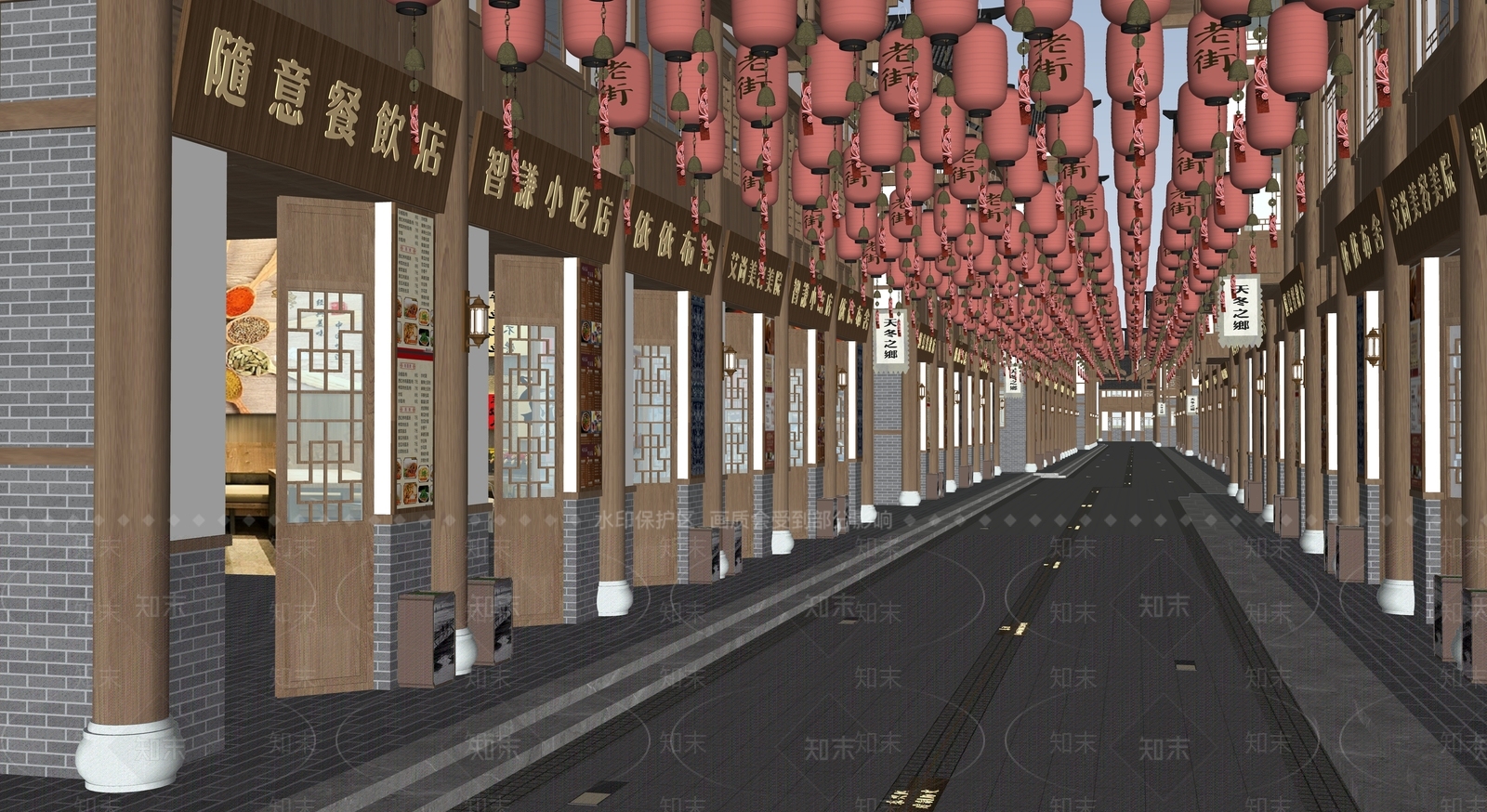 新中式风格建筑SU模型下载【ID:1201492362】