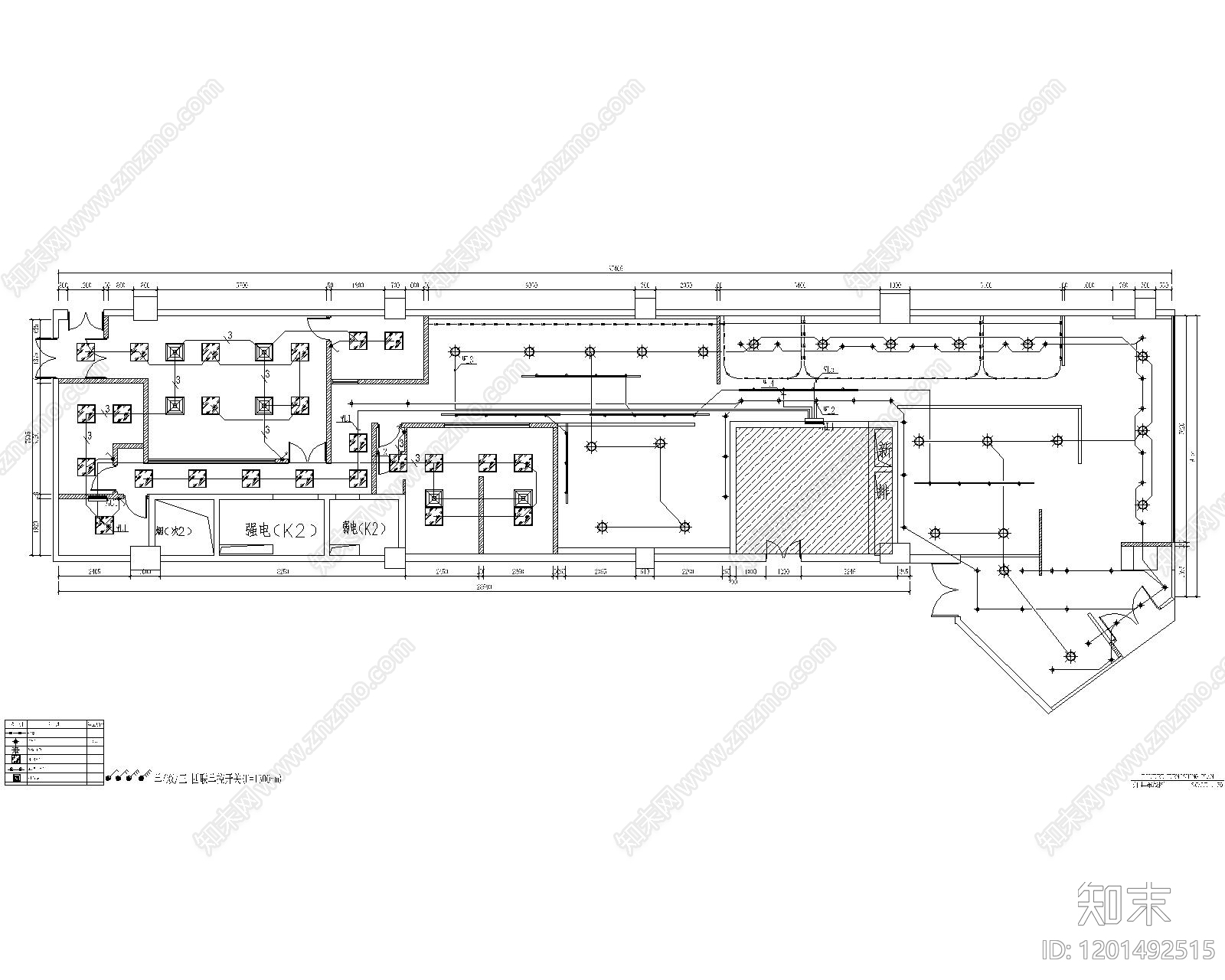 现代西餐厅cad施工图下载【ID:1201492515】