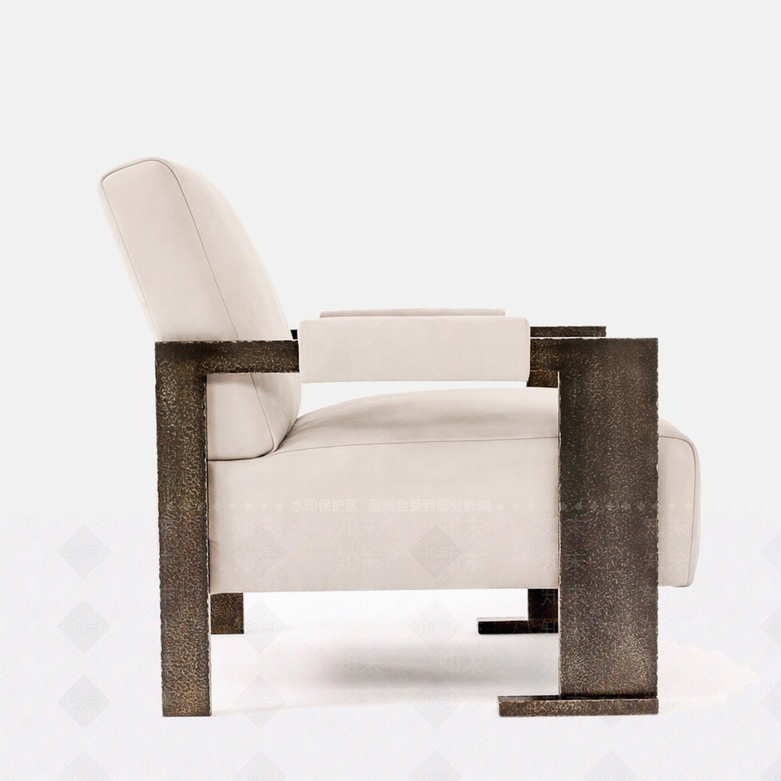 轻奢意式休闲椅SU模型下载【ID:1201492652】