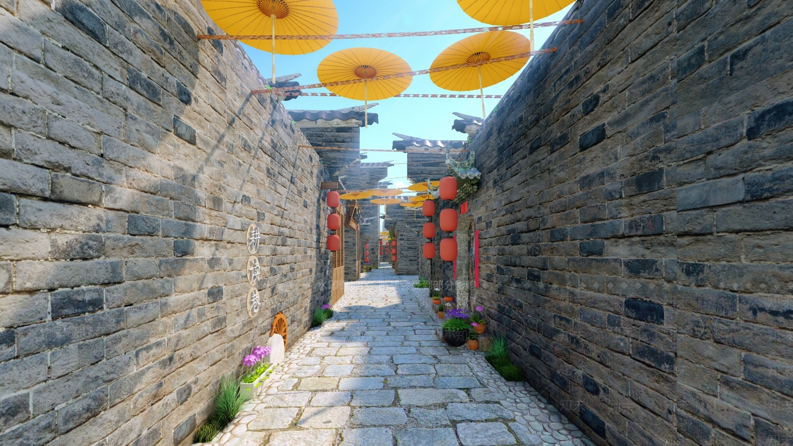 新中式中式古建筑SU模型下载【ID:1201492975】