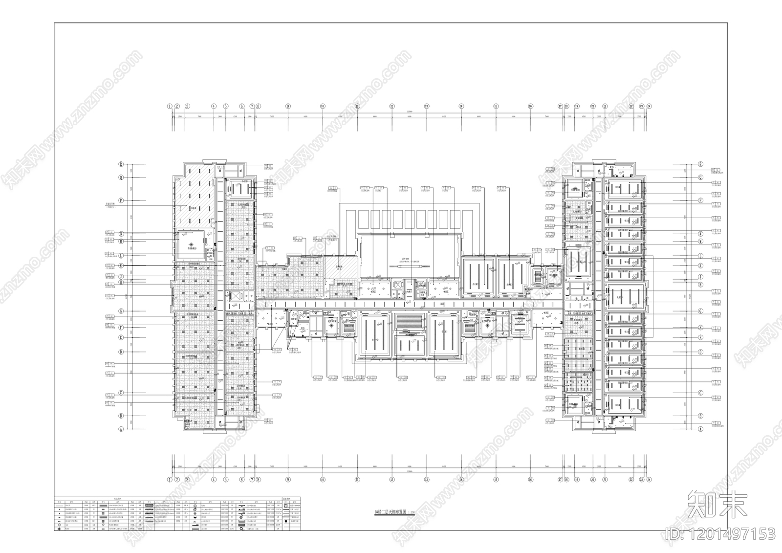 现代整体办公空间cad施工图下载【ID:1201497153】