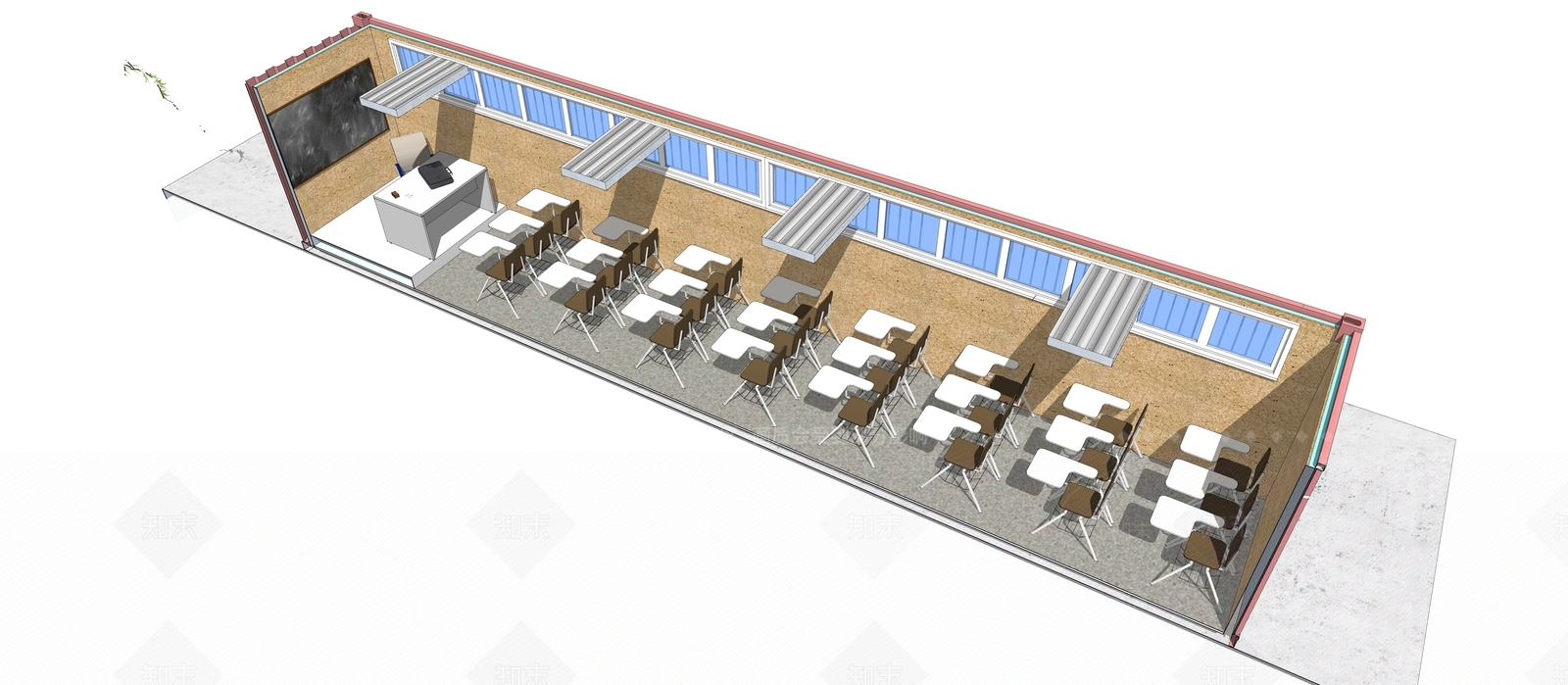 现代工业小公建SU模型下载【ID:1201501606】
