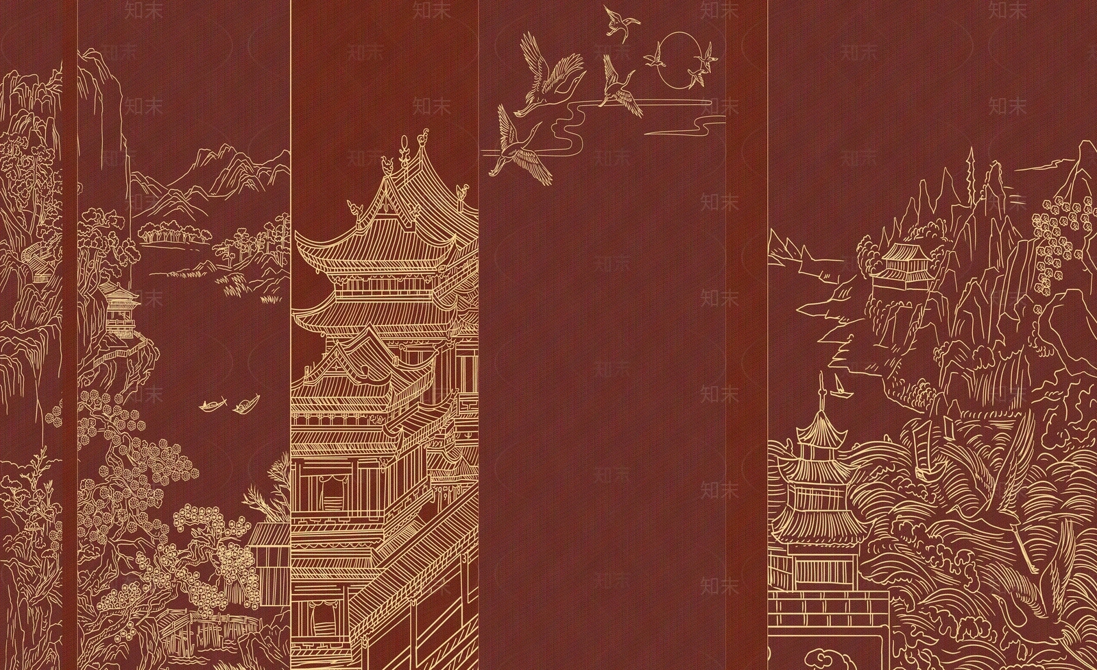 新中式中式其他壁纸贴图下载【ID:1201503183】