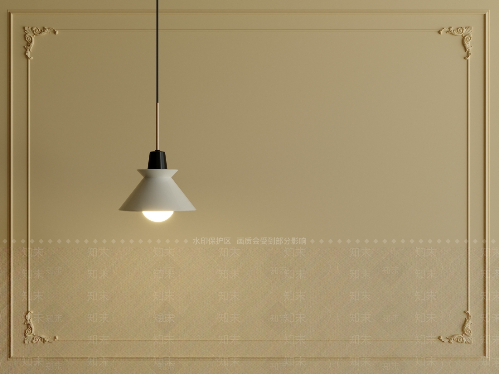 现代吊灯3D模型下载【ID:1201504373】