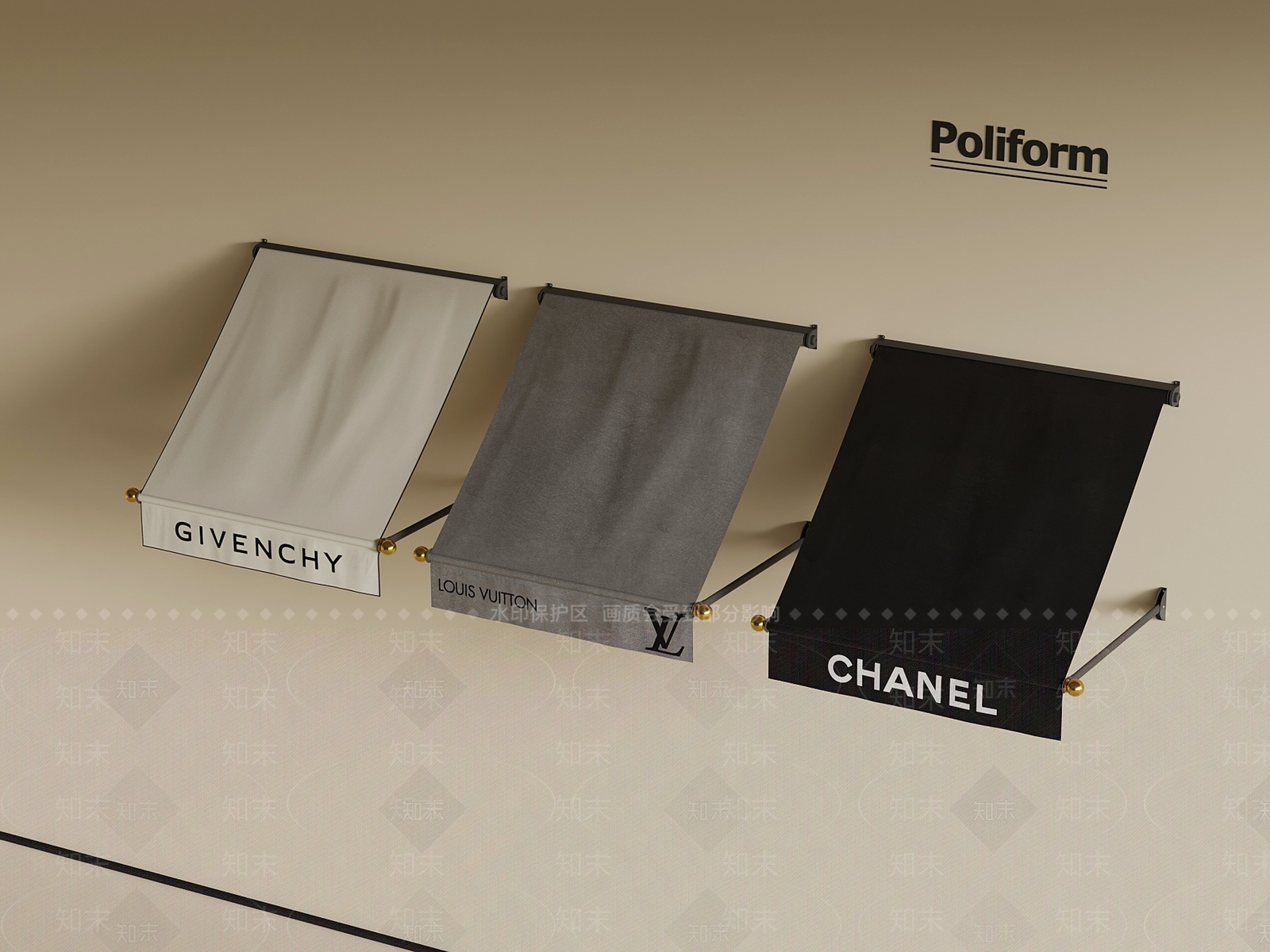 现代雨棚SU模型下载【ID:1201509888】