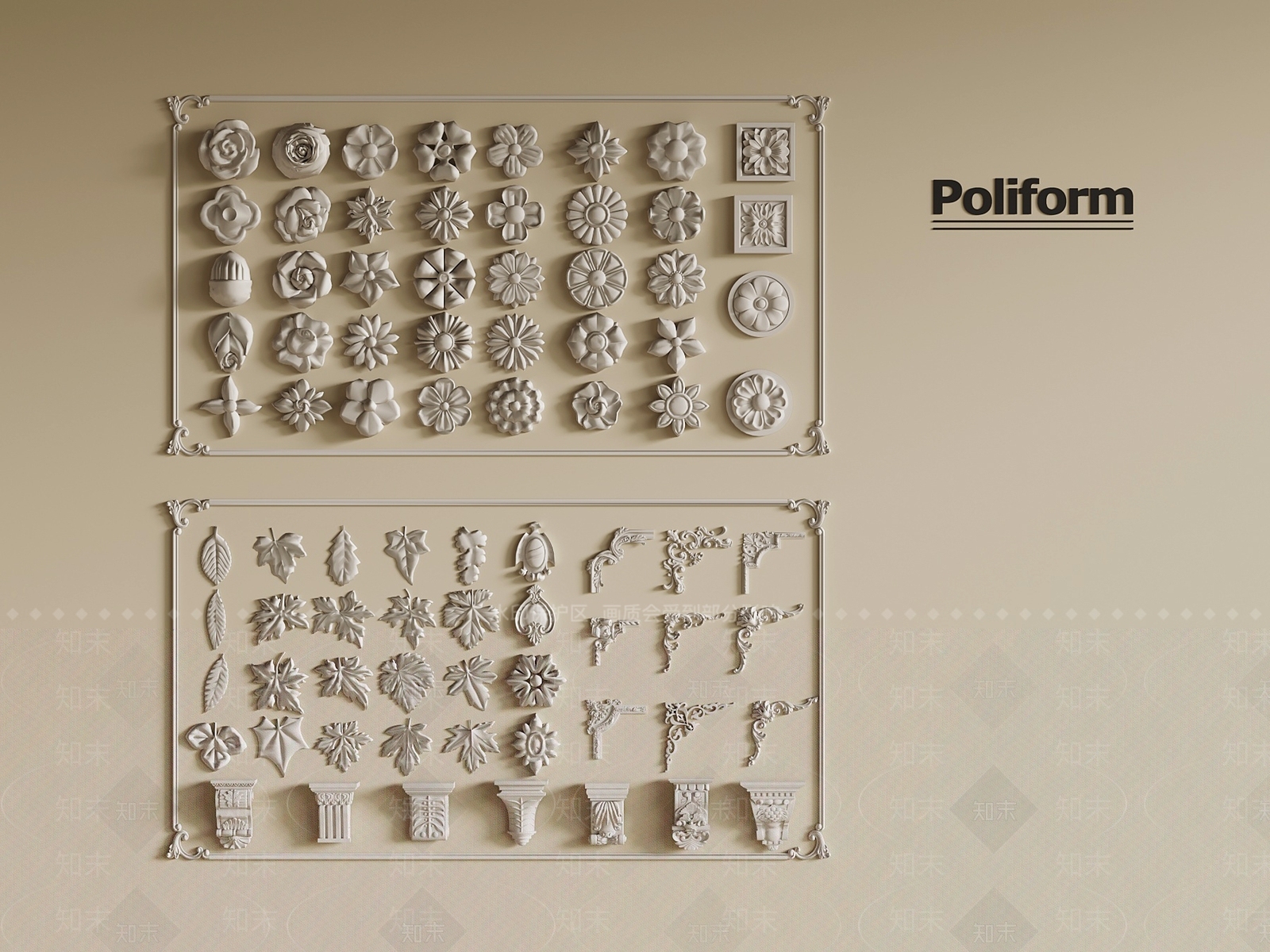 法式雕花SU模型下载【ID:1201510798】