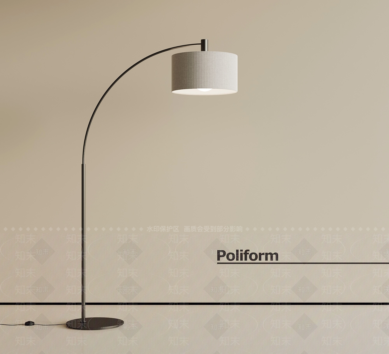 现代落地灯3D模型下载【ID:1201514195】