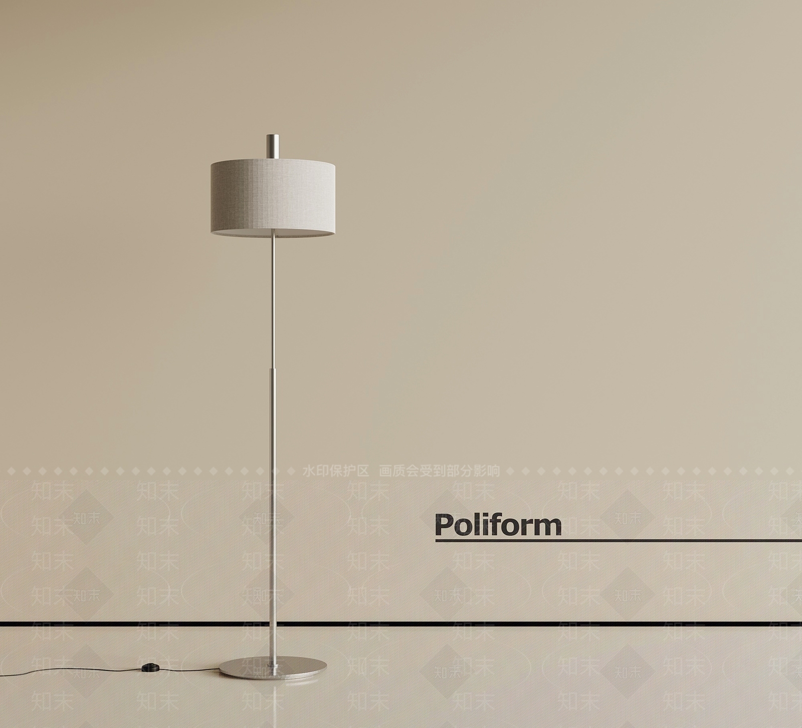 现代落地灯3D模型下载【ID:1201514266】