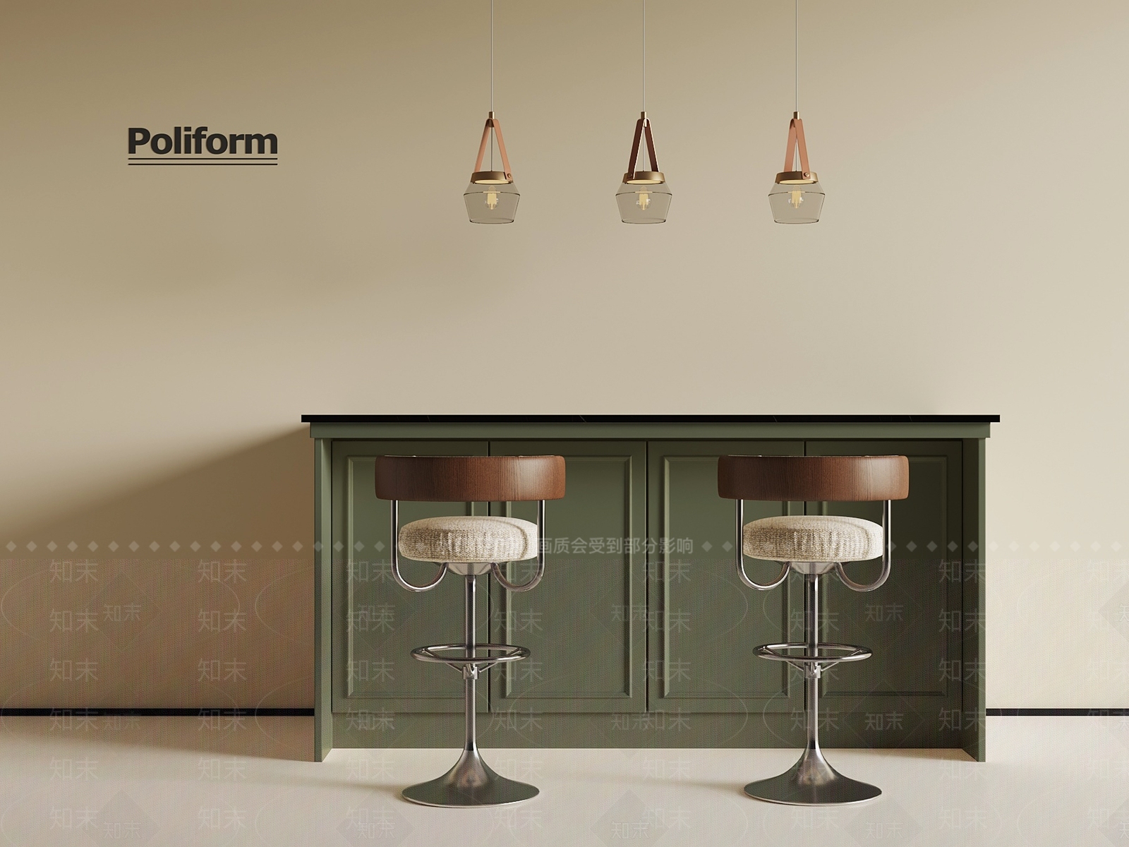 法式吧台3D模型下载【ID:1201516805】