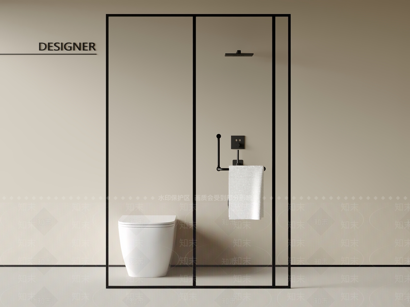 淋浴房3D模型下载【ID:1201517388】