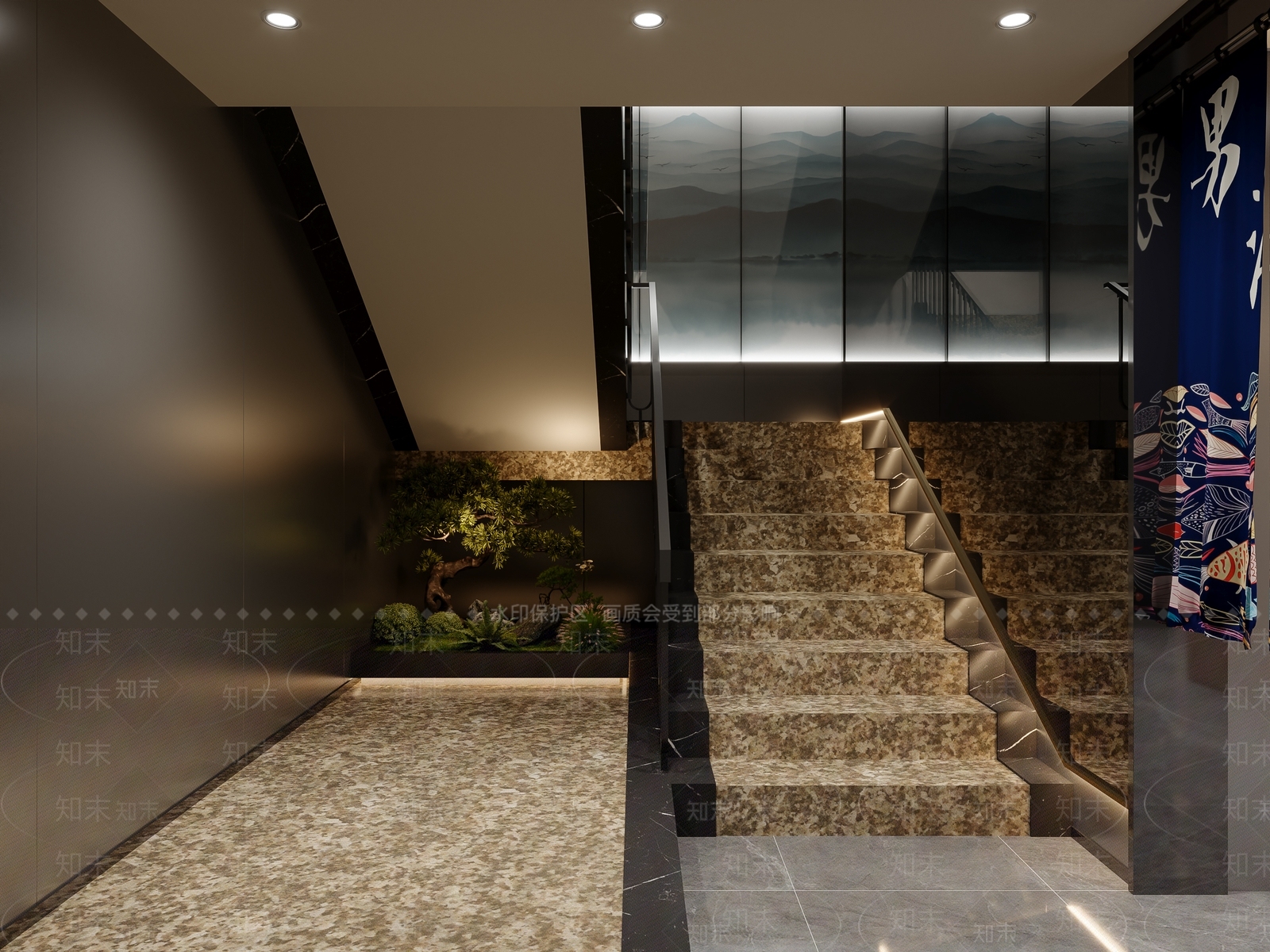 现代足浴店3D模型下载【ID:1201518506】
