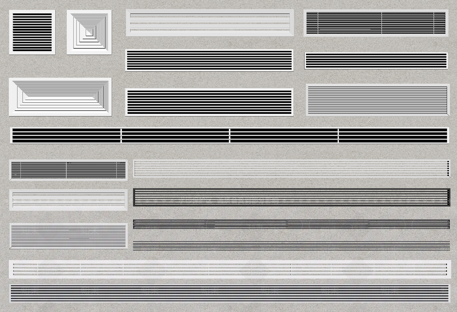 空调出风口SU模型下载【ID:1201521945】