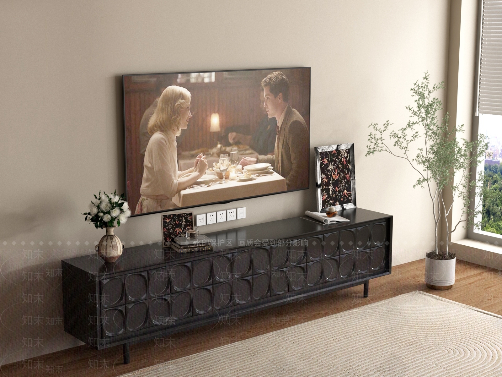 法式电视柜SU模型下载【ID:1201522755】