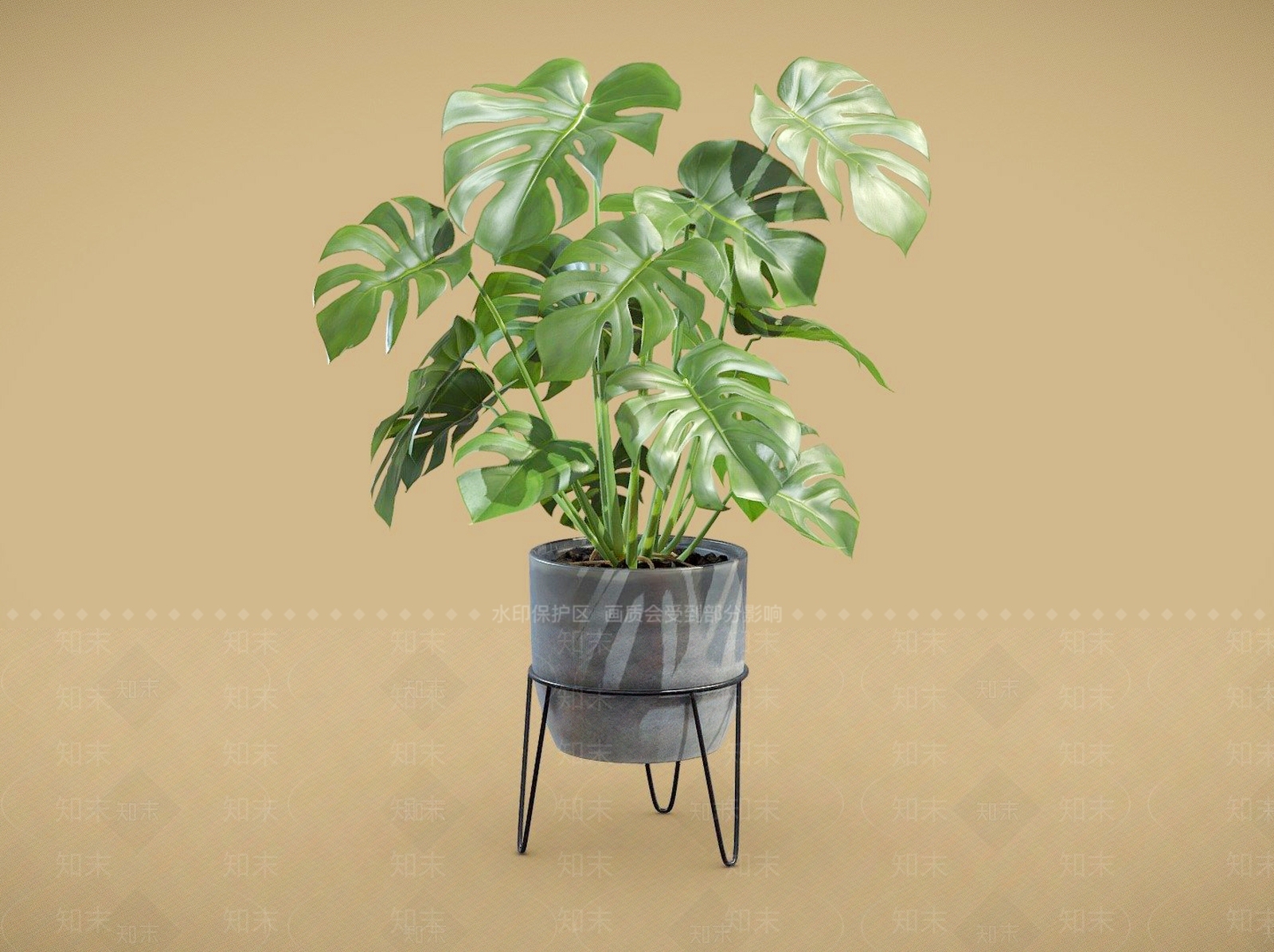 盆栽3D模型下载【ID:1201524496】