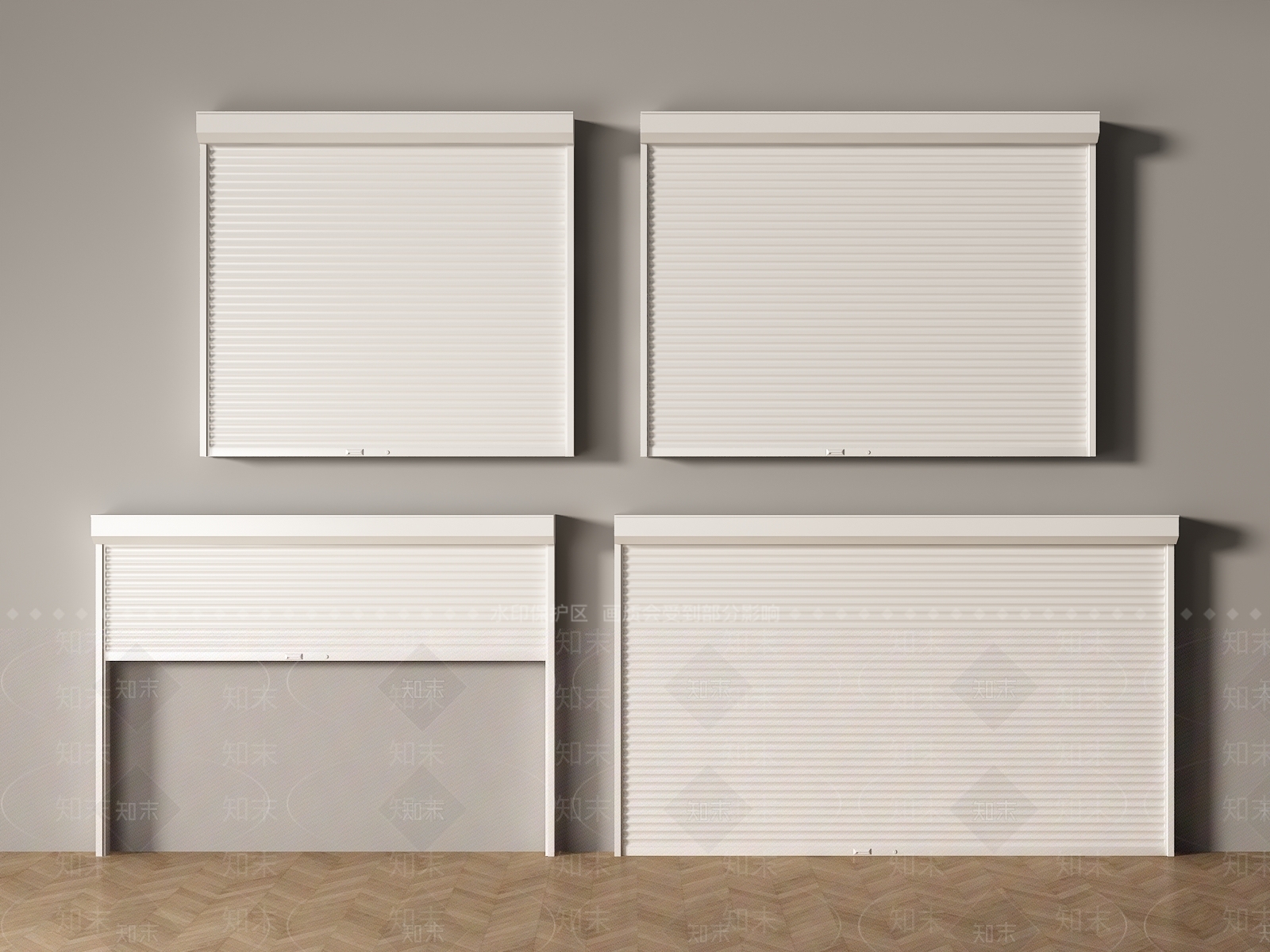 现代卷帘门SU模型下载【ID:1201526599】