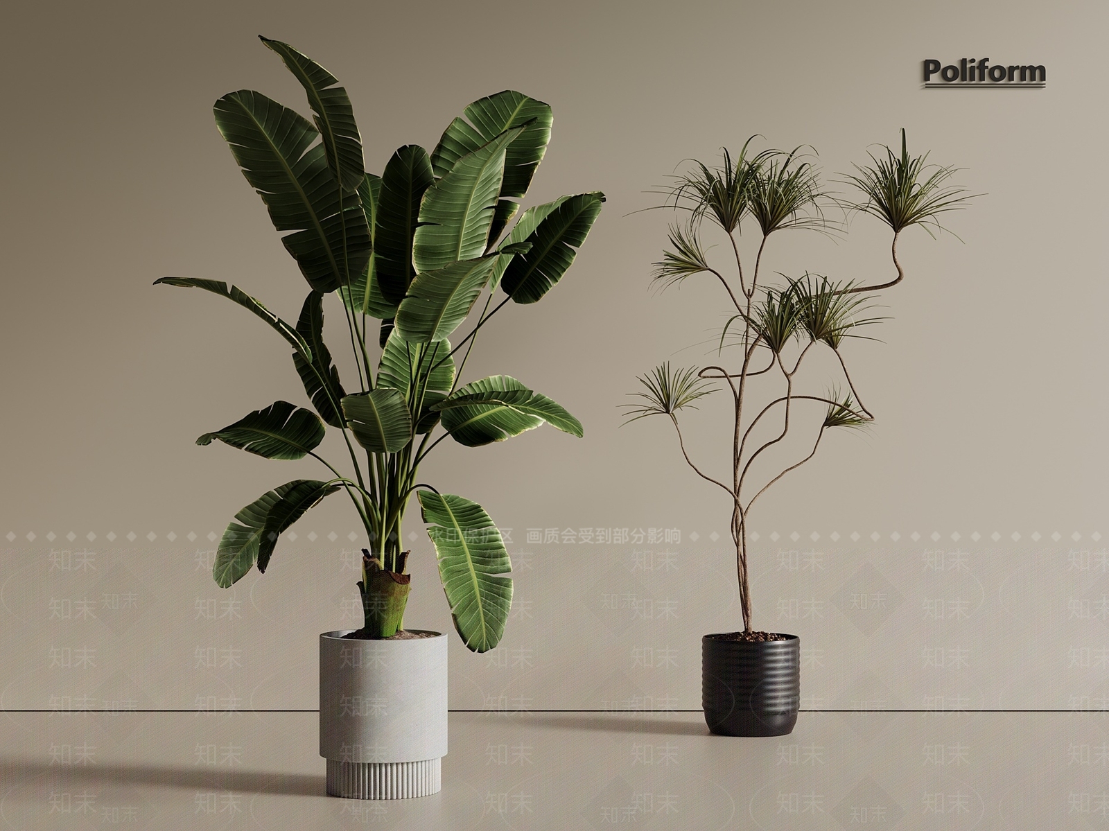 盆栽3D模型下载【ID:1201529823】